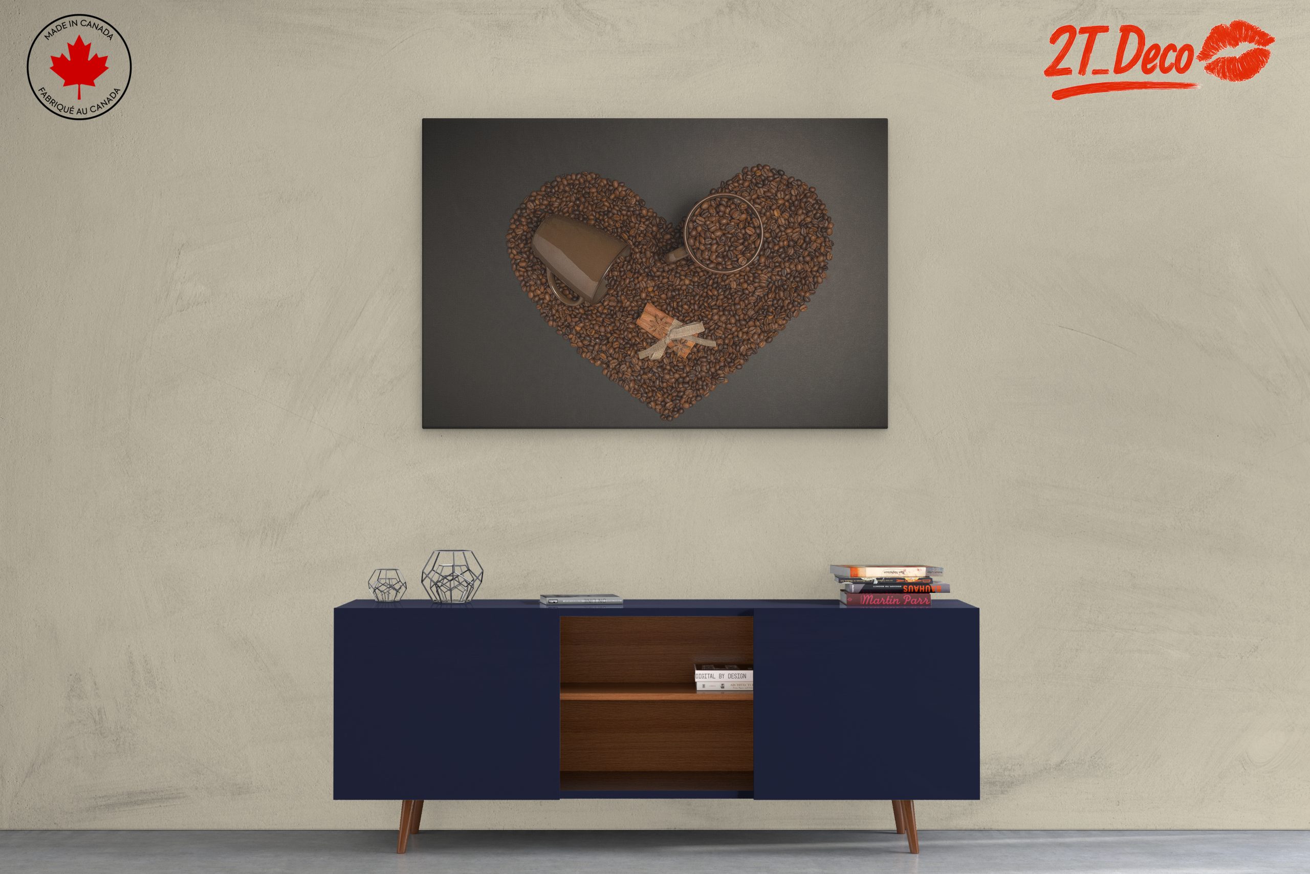 Coffee Love: Heart-Shaped Art - Image 3