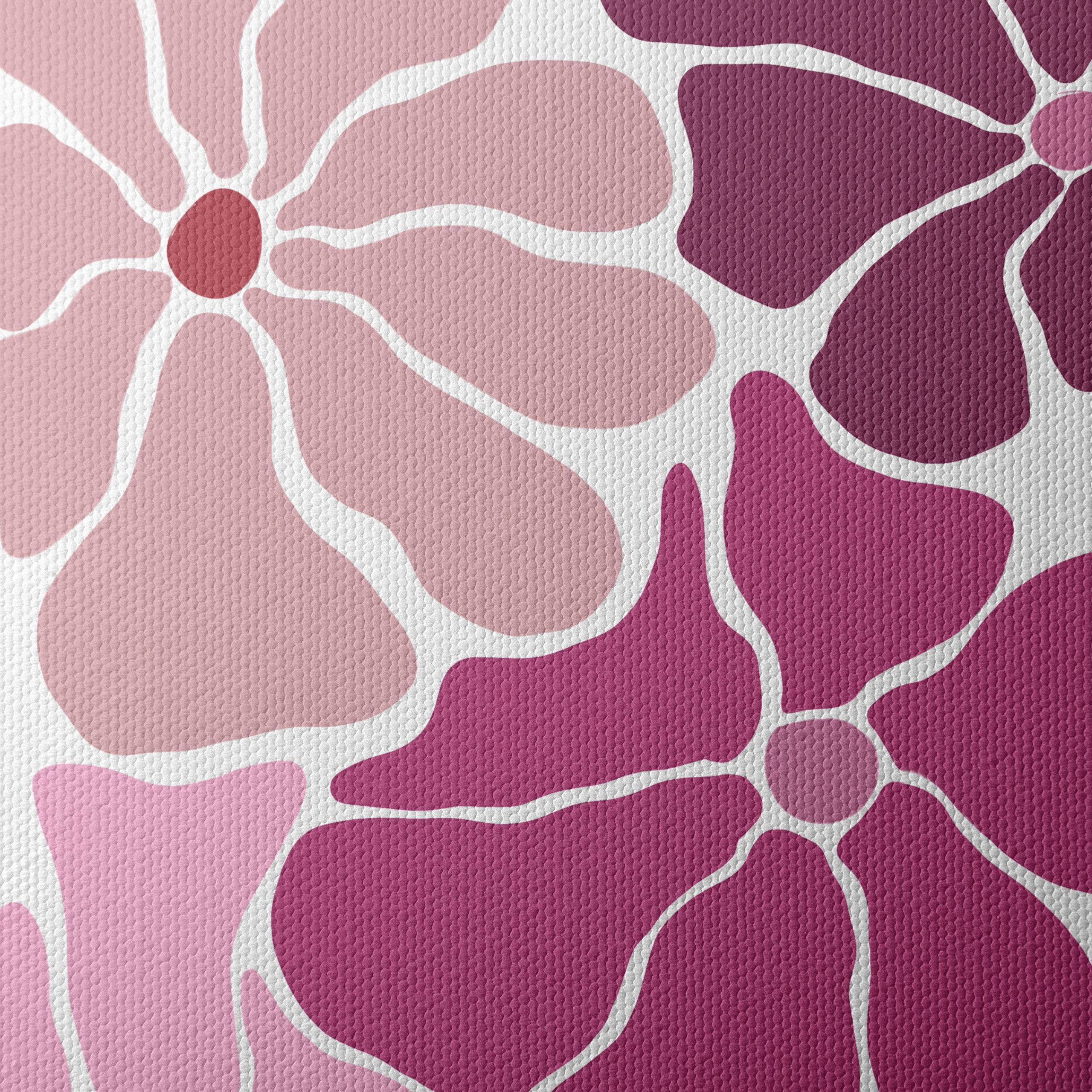 Vibrant Floral Artwork in Pink Tones - Image 4