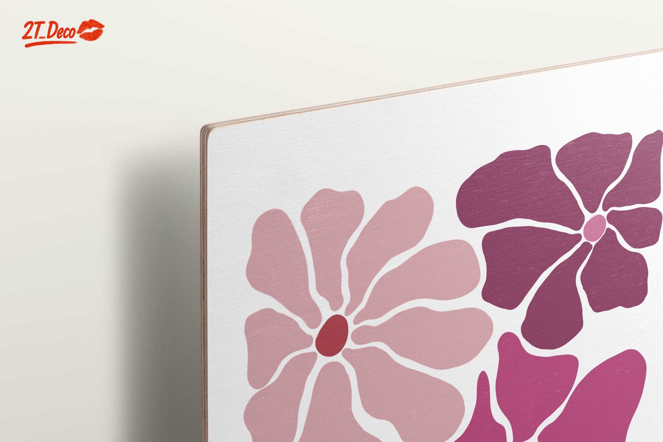 Vibrant Floral Artwork in Pink Tones - Image 15