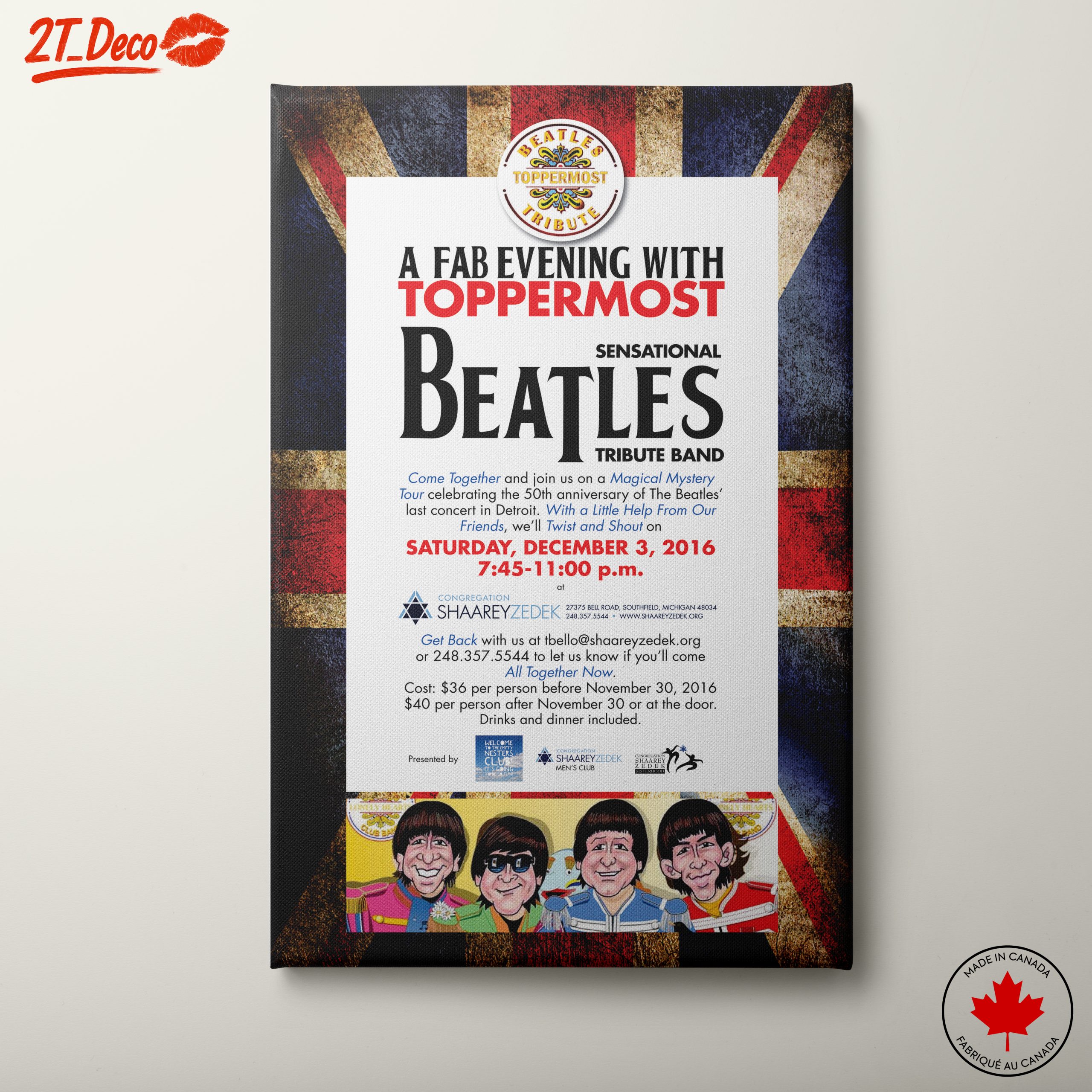 The Beatles Tribute Evening Artwork