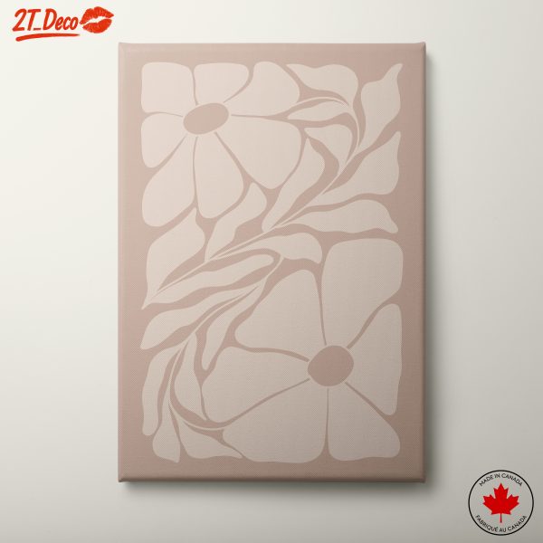 Abstract Floral Design in Soft Tones