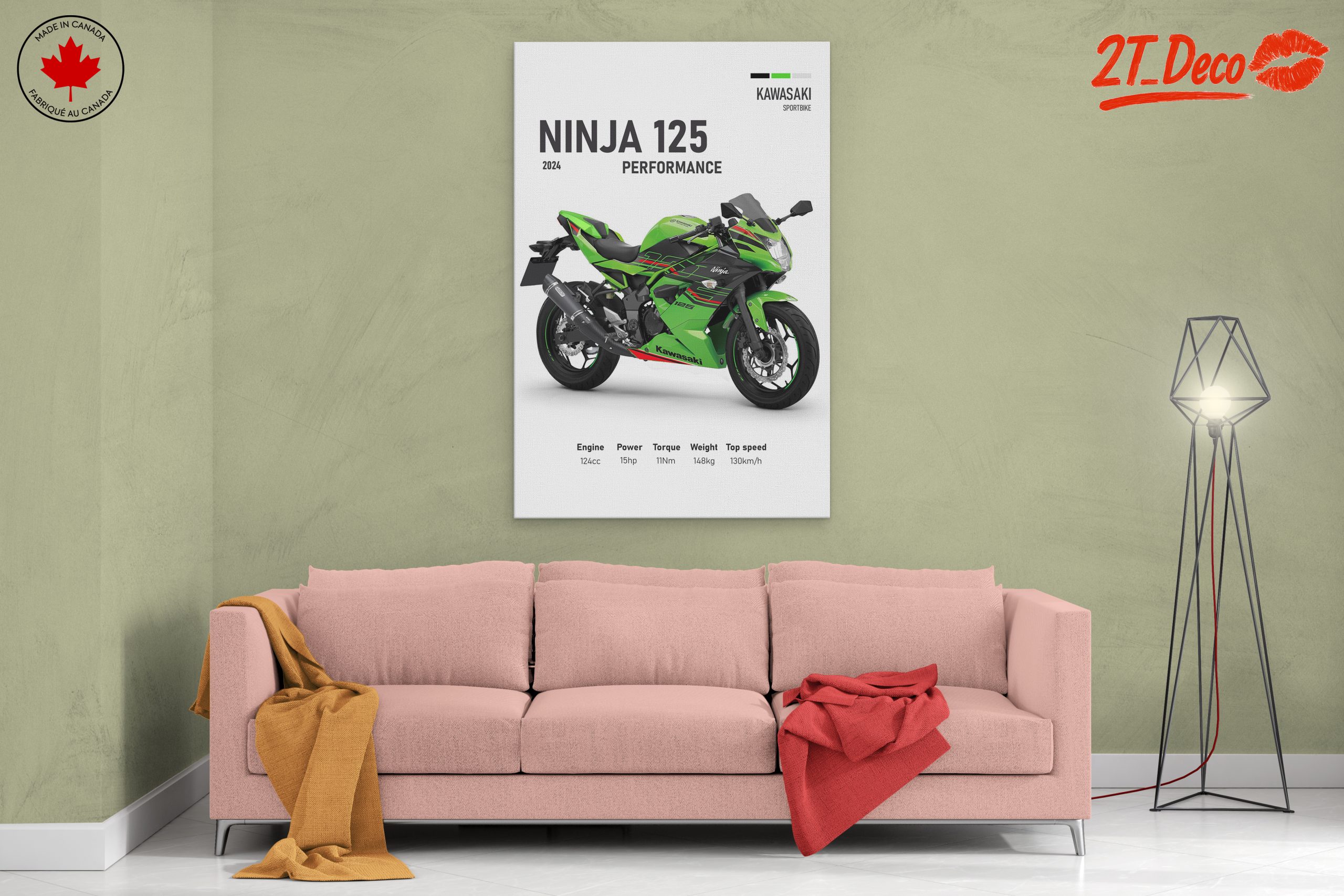 Kawasaki Ninja 125 Performance Poster - Image 2