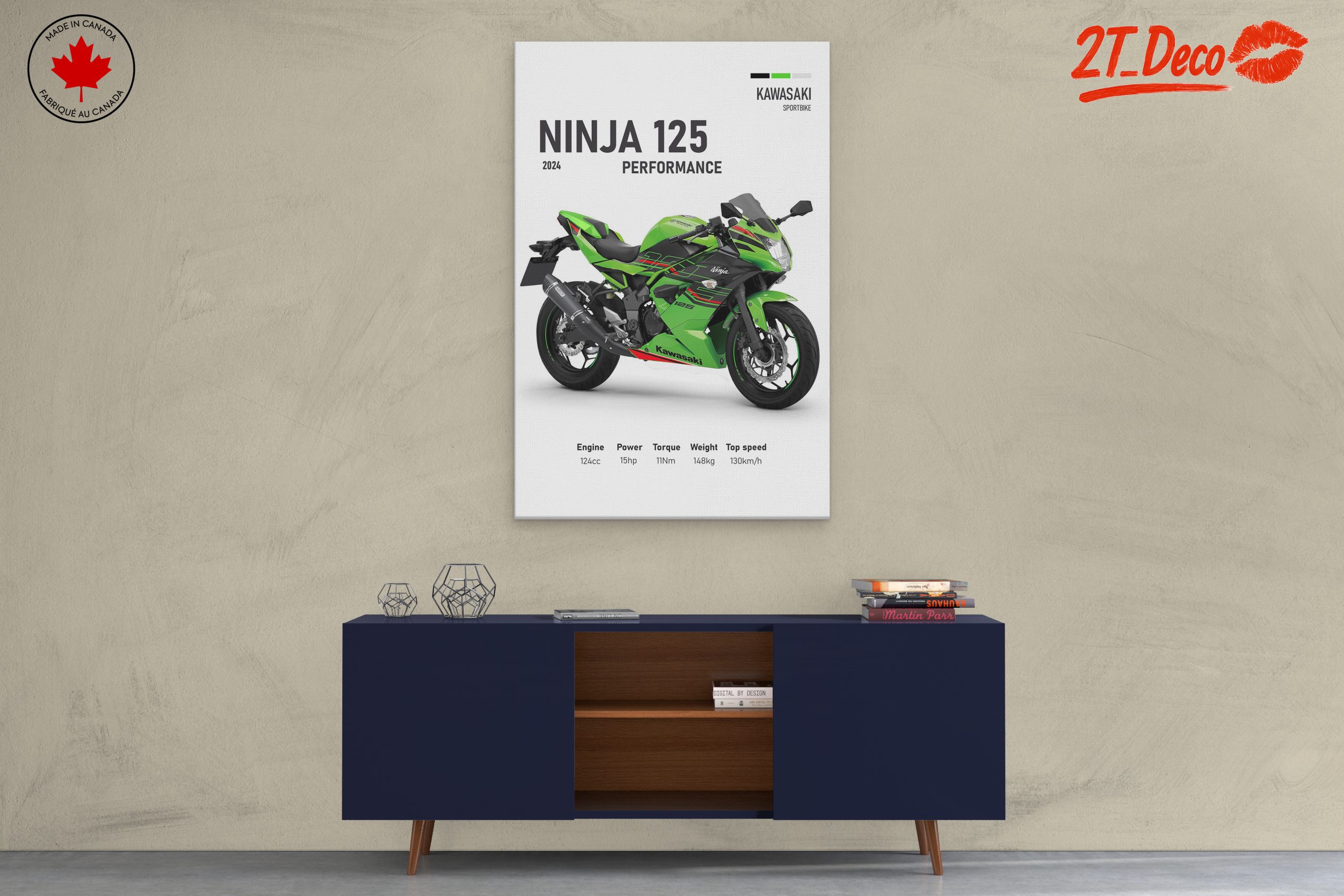 Kawasaki Ninja 125 Performance Poster - Image 3