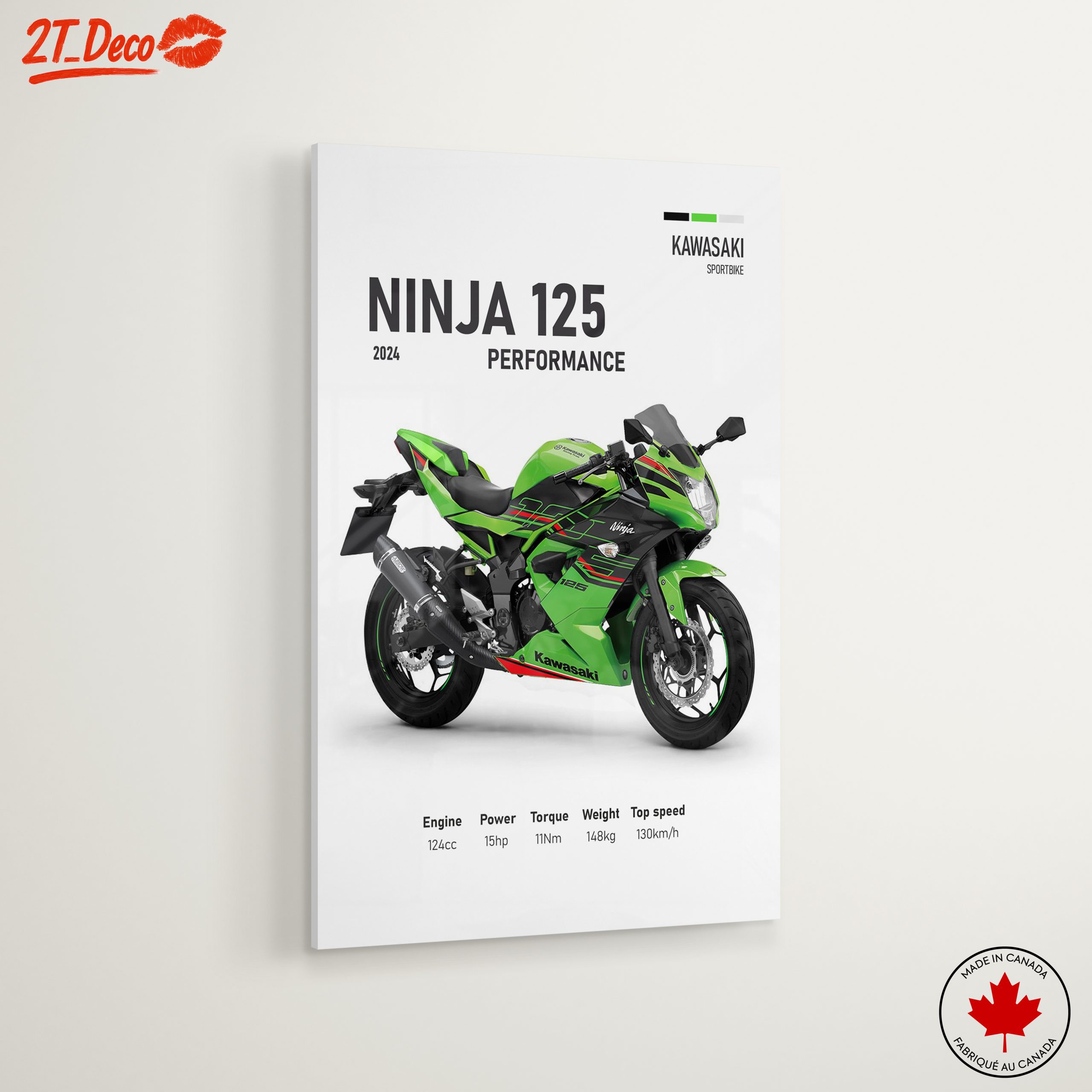 Kawasaki Ninja 125 Performance Poster - Image 6