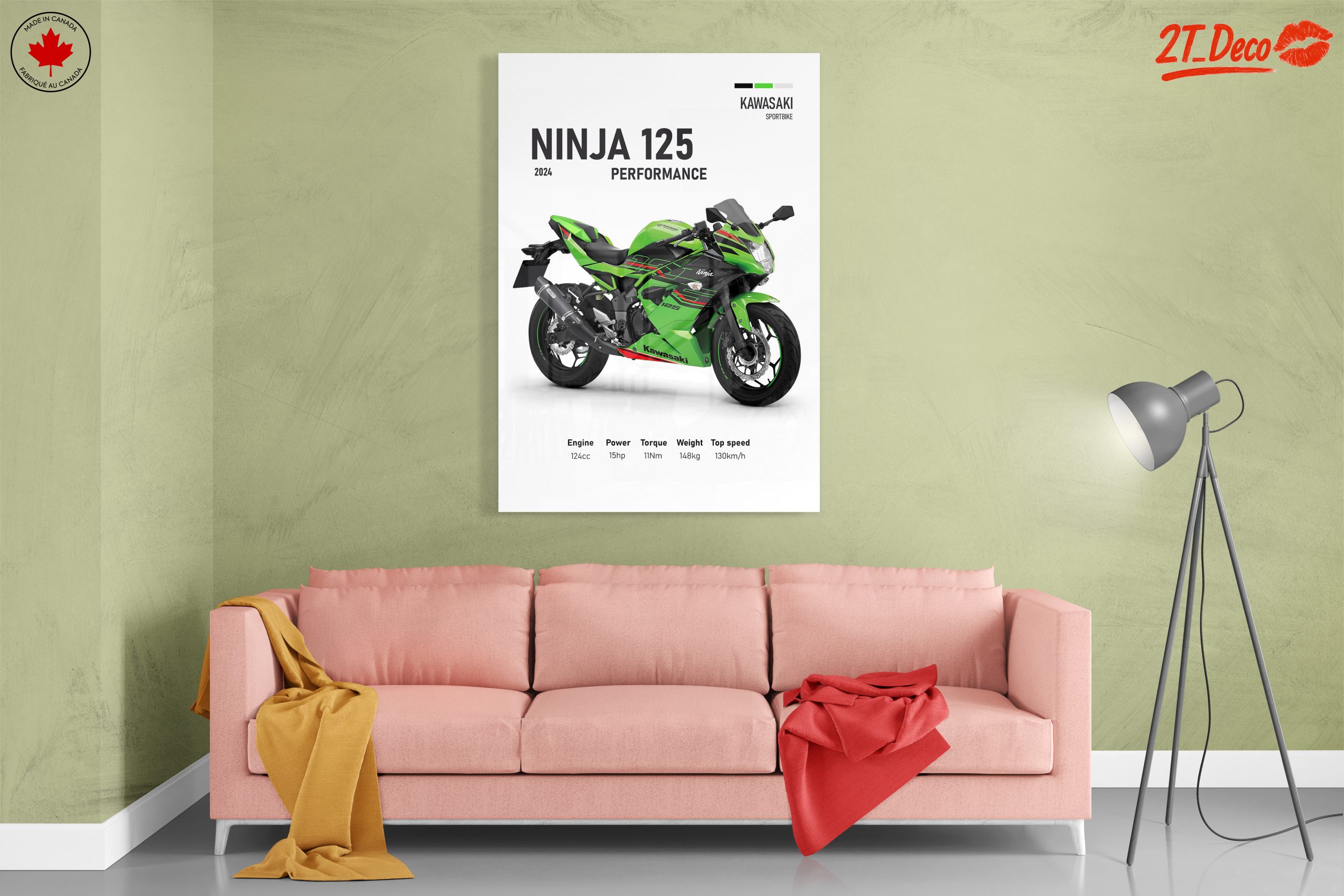 Kawasaki Ninja 125 Performance Poster - Image 7