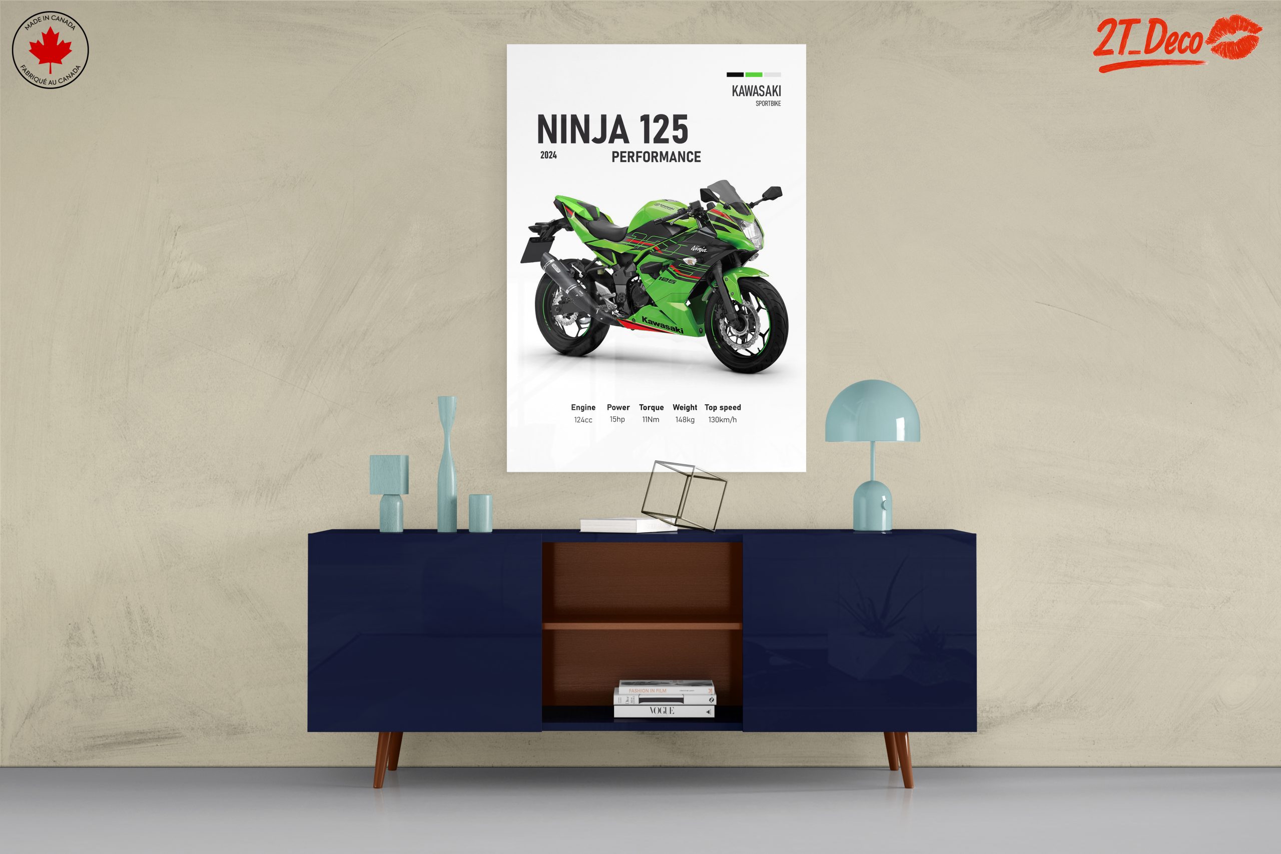 Kawasaki Ninja 125 Performance Poster - Image 8