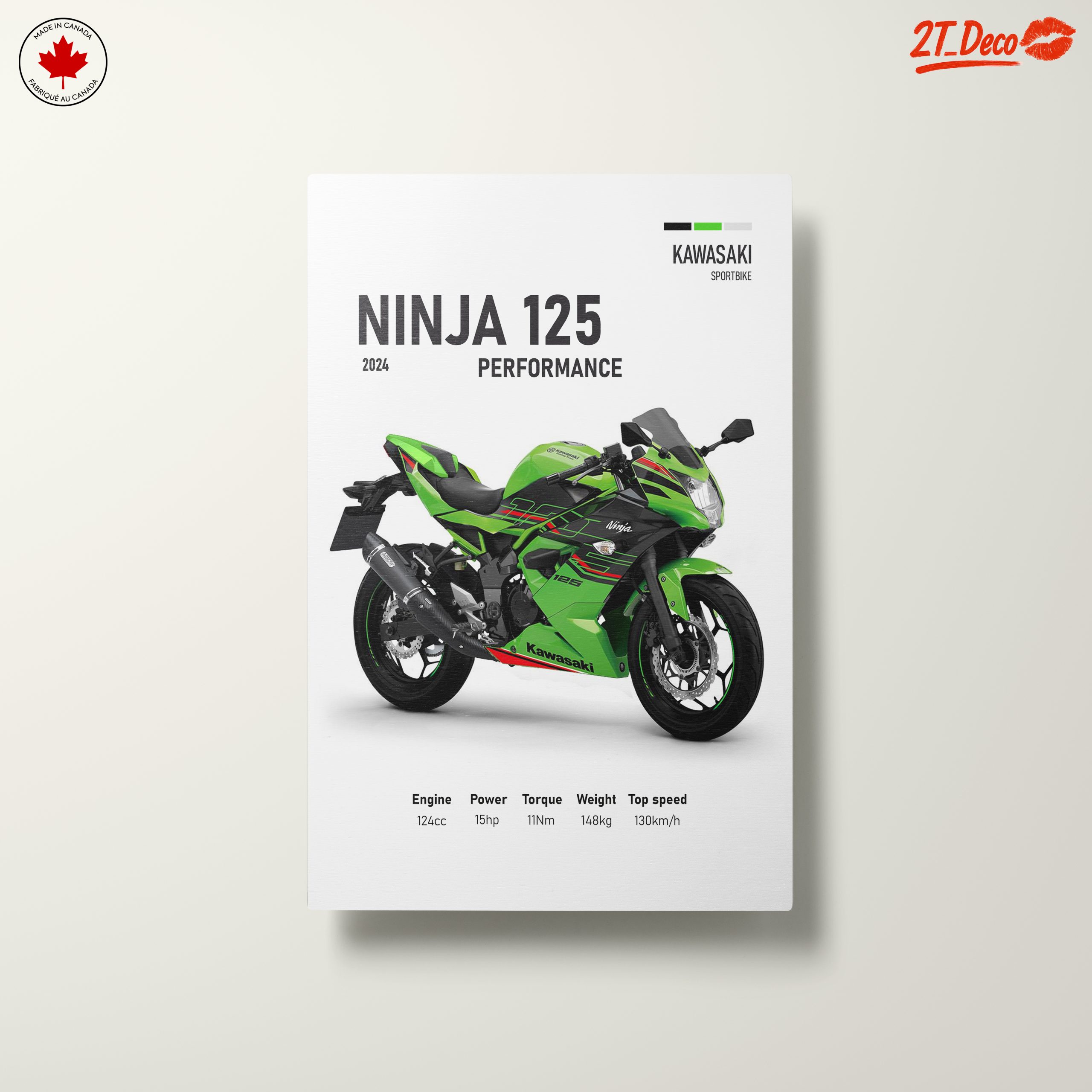 Kawasaki Ninja 125 Performance Poster - Image 10