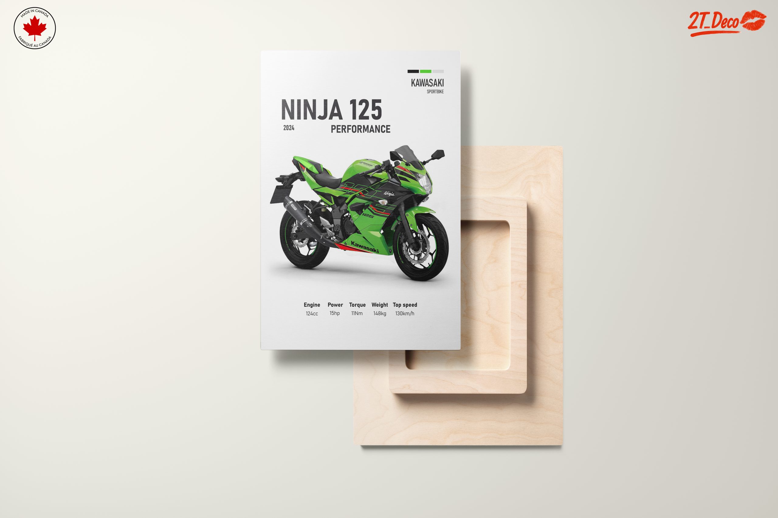 Kawasaki Ninja 125 Performance Poster - Image 11