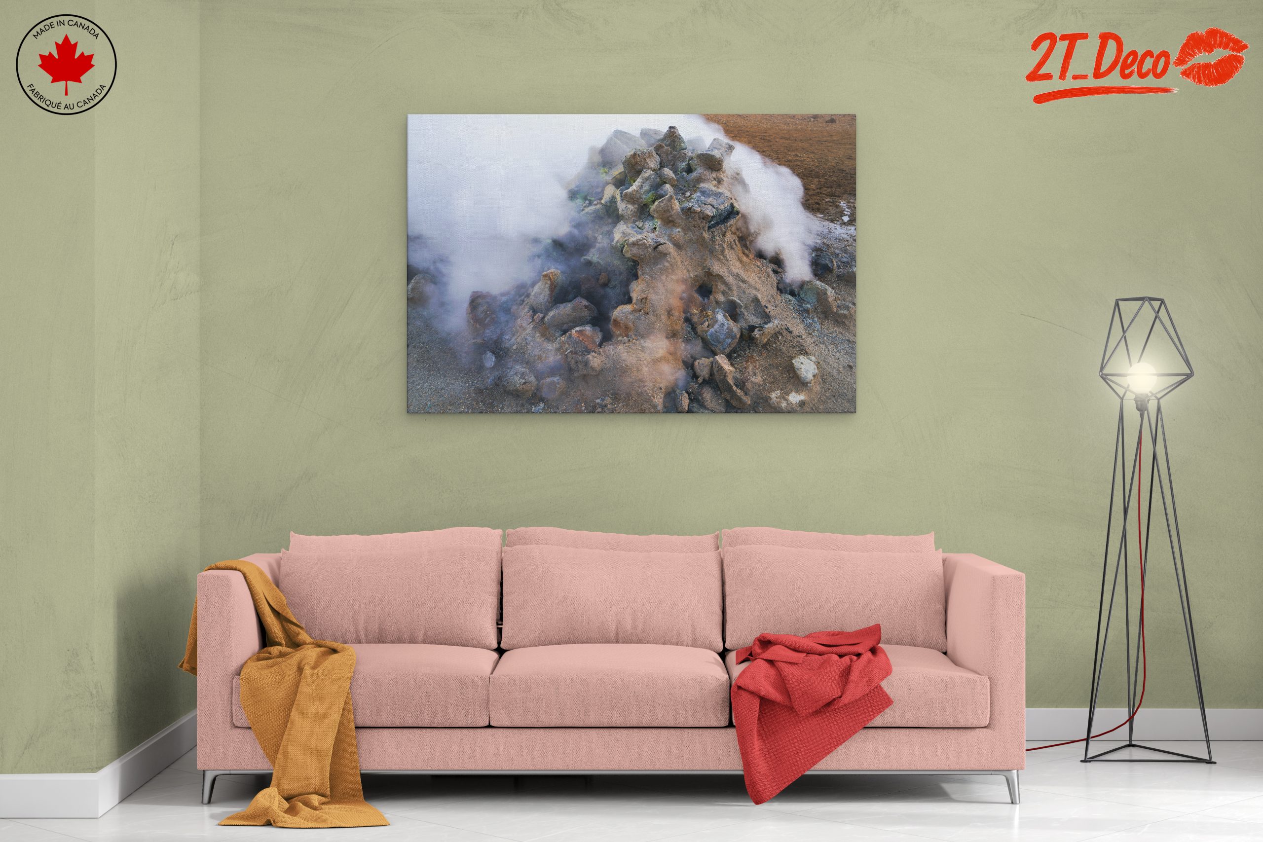 Steam Rising from Geothermal Rock Formation - Image 2