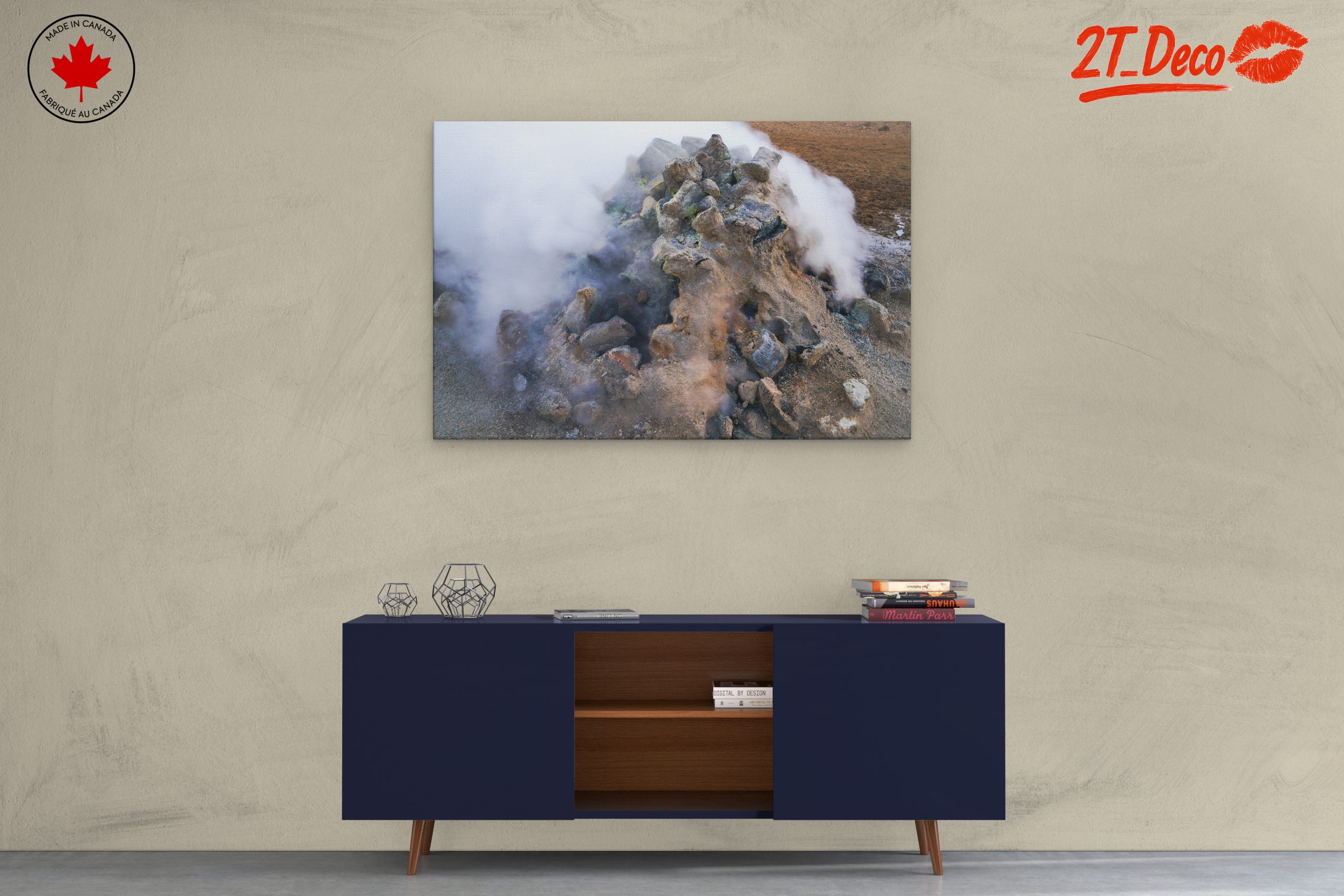 Steam Rising from Geothermal Rock Formation - Image 3