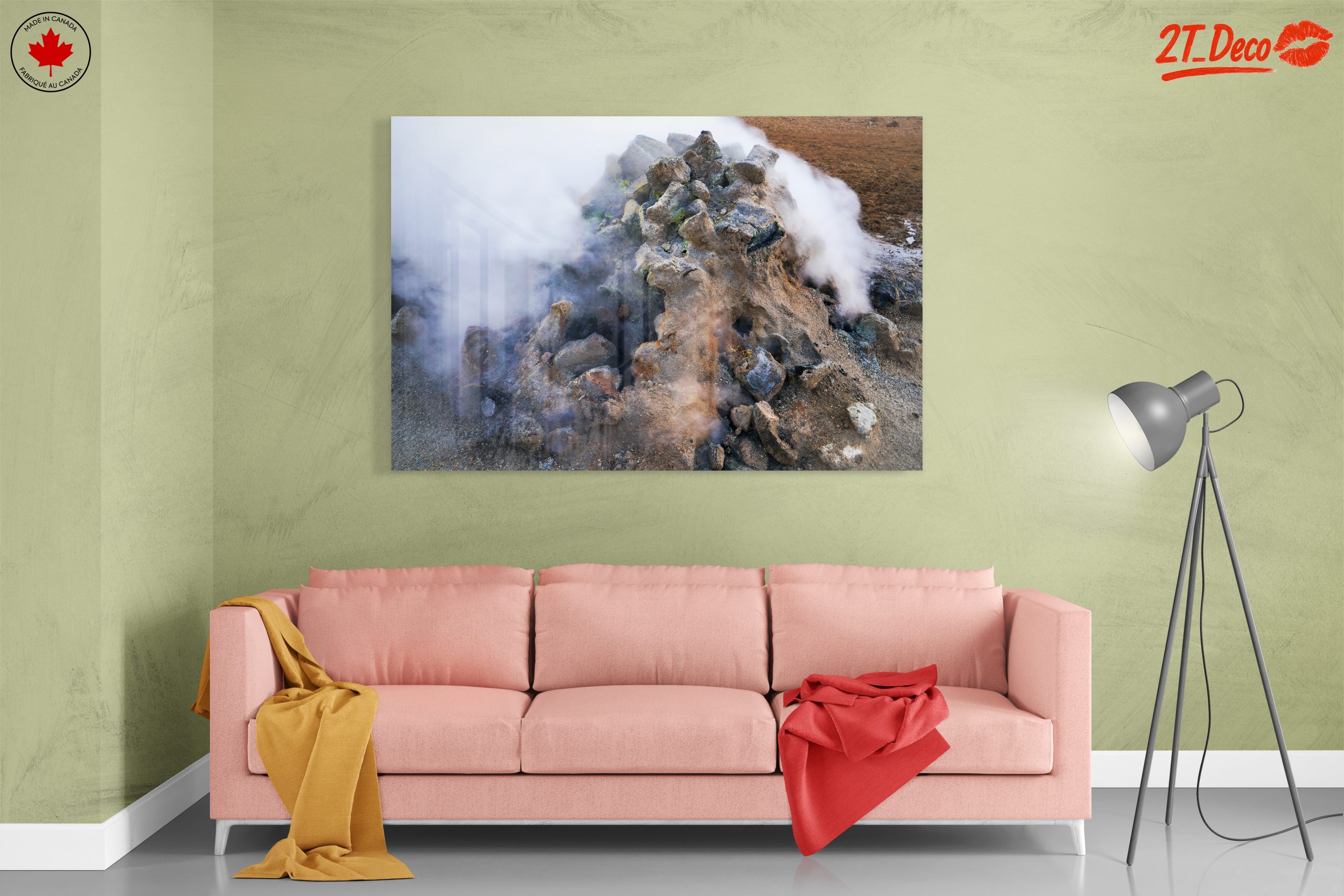 Steam Rising from Geothermal Rock Formation - Image 7