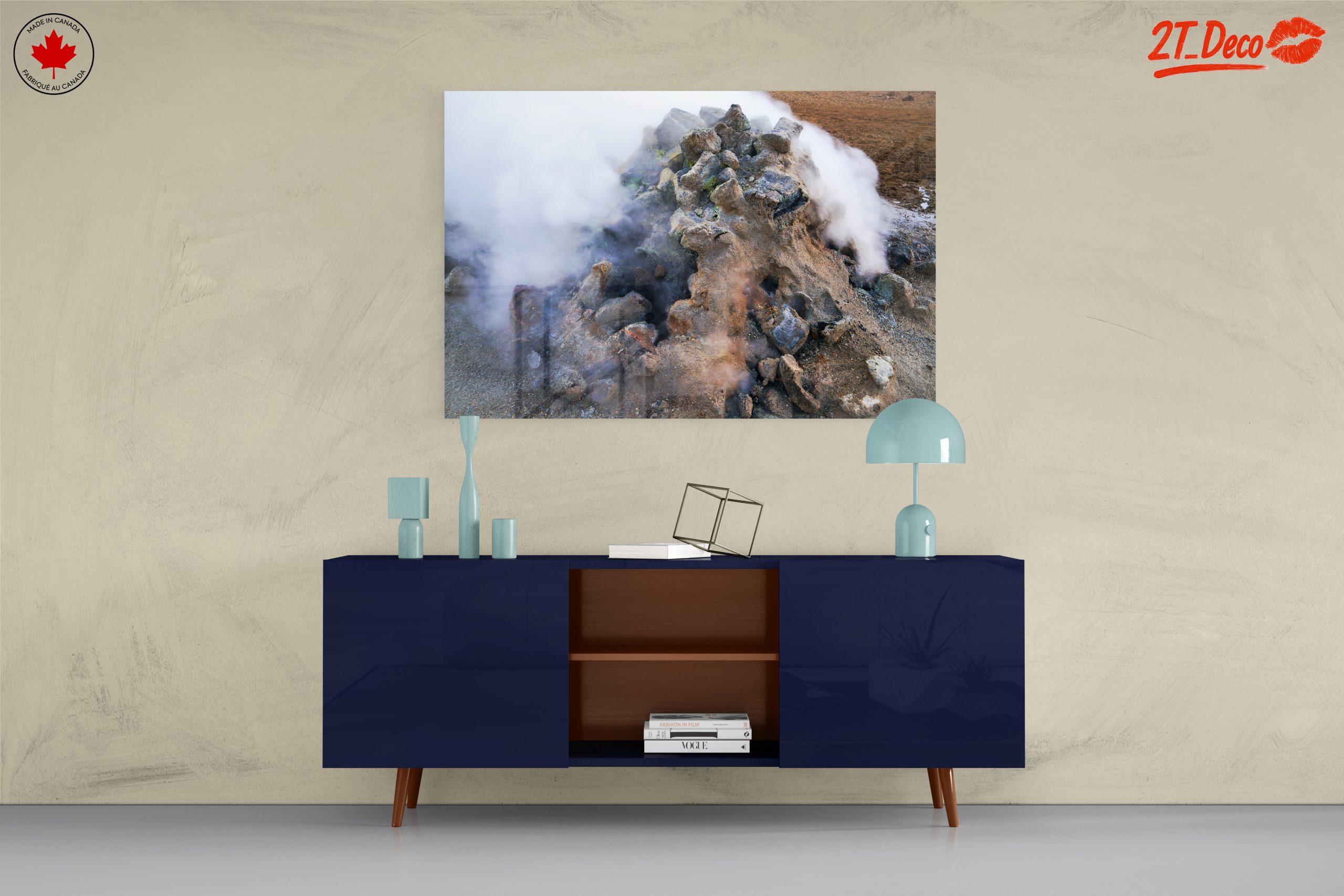 Steam Rising from Geothermal Rock Formation - Image 8