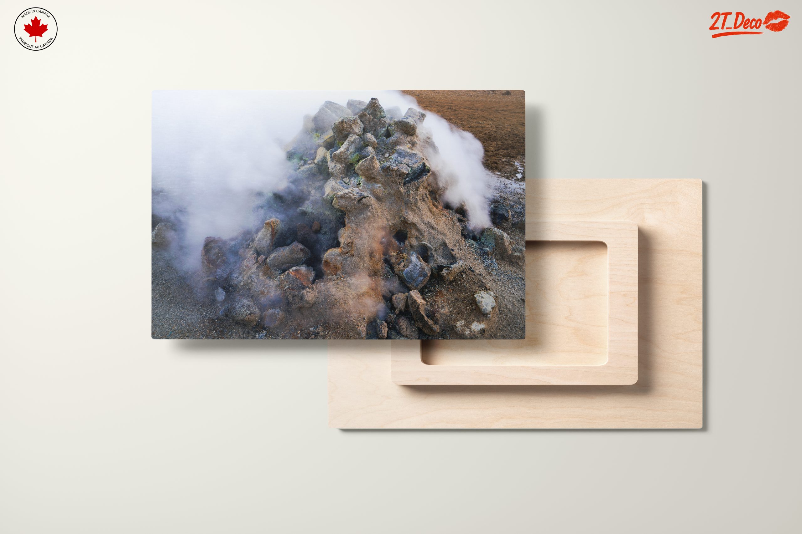 Steam Rising from Geothermal Rock Formation - Image 11