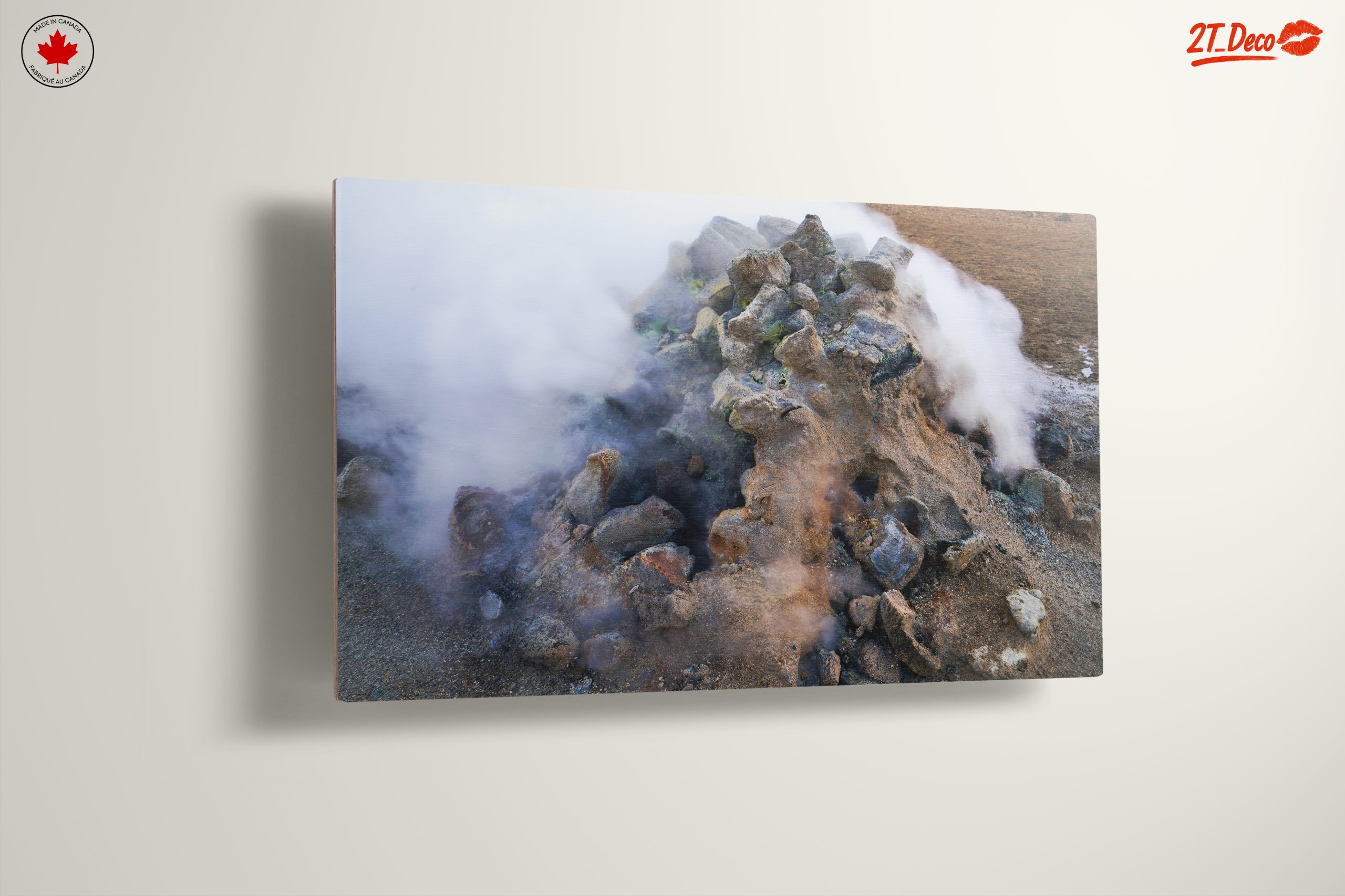 Steam Rising from Geothermal Rock Formation - Image 13
