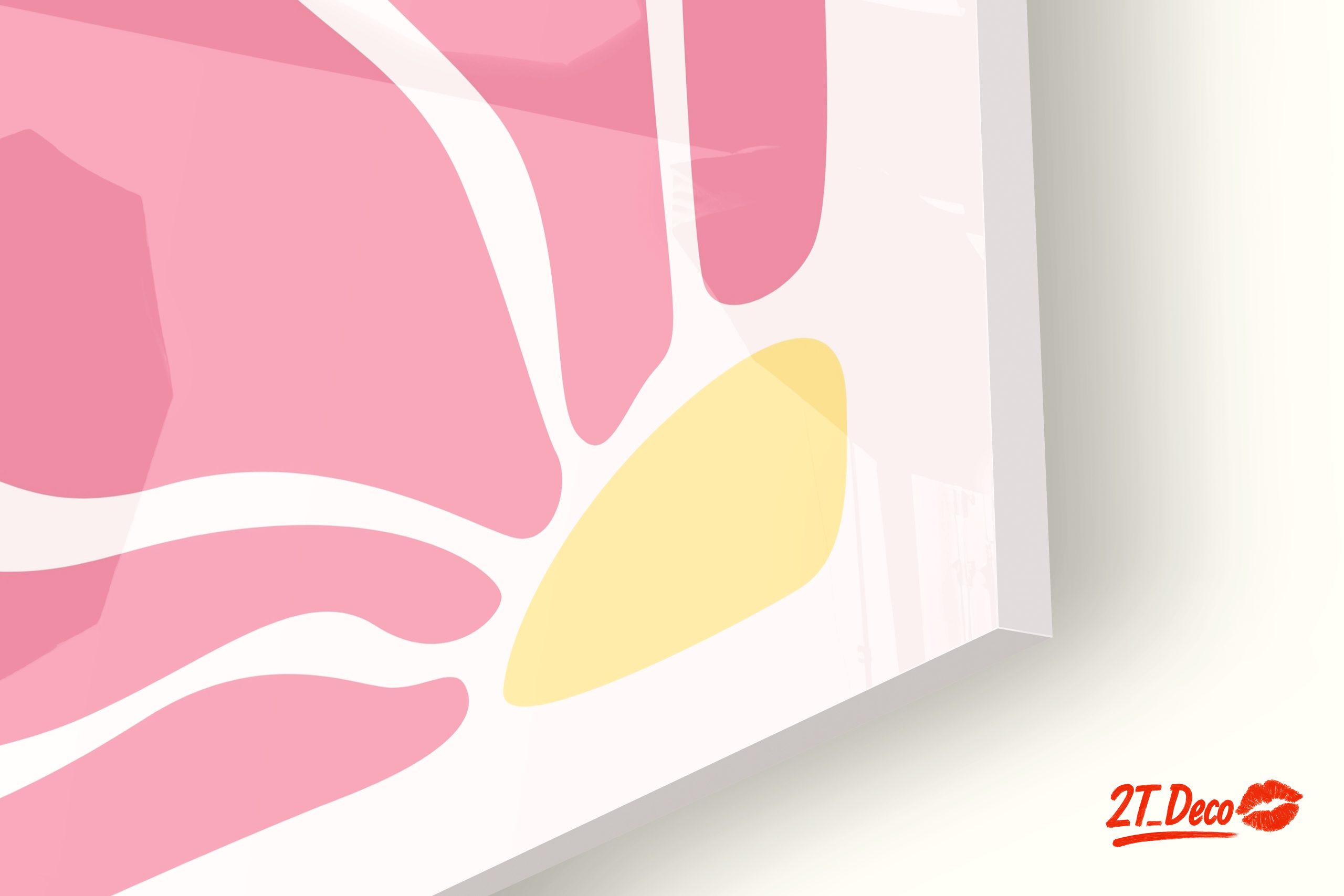 Vibrant Abstract Design in Soft Pink - Image 9