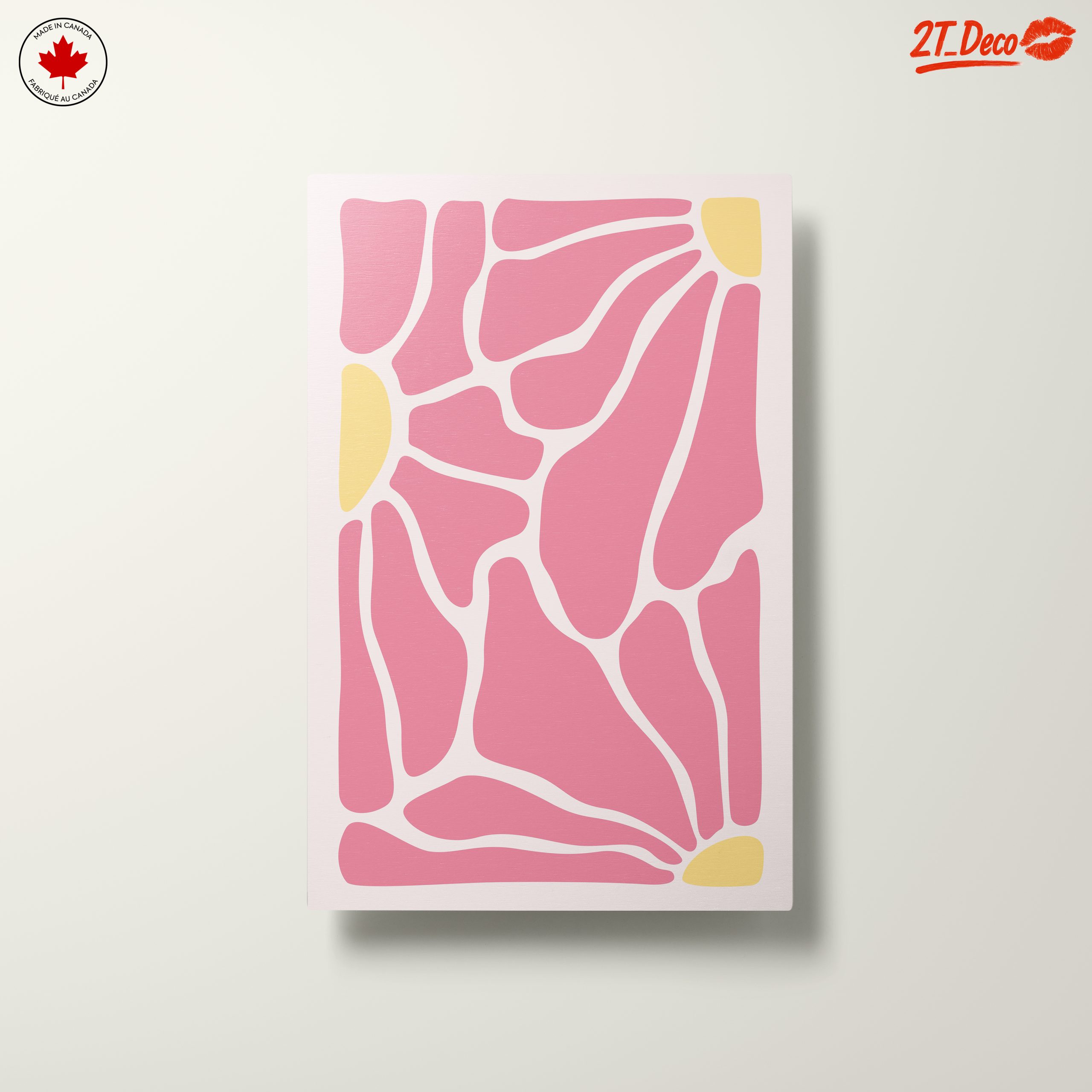 Vibrant Abstract Design in Soft Pink - Image 10