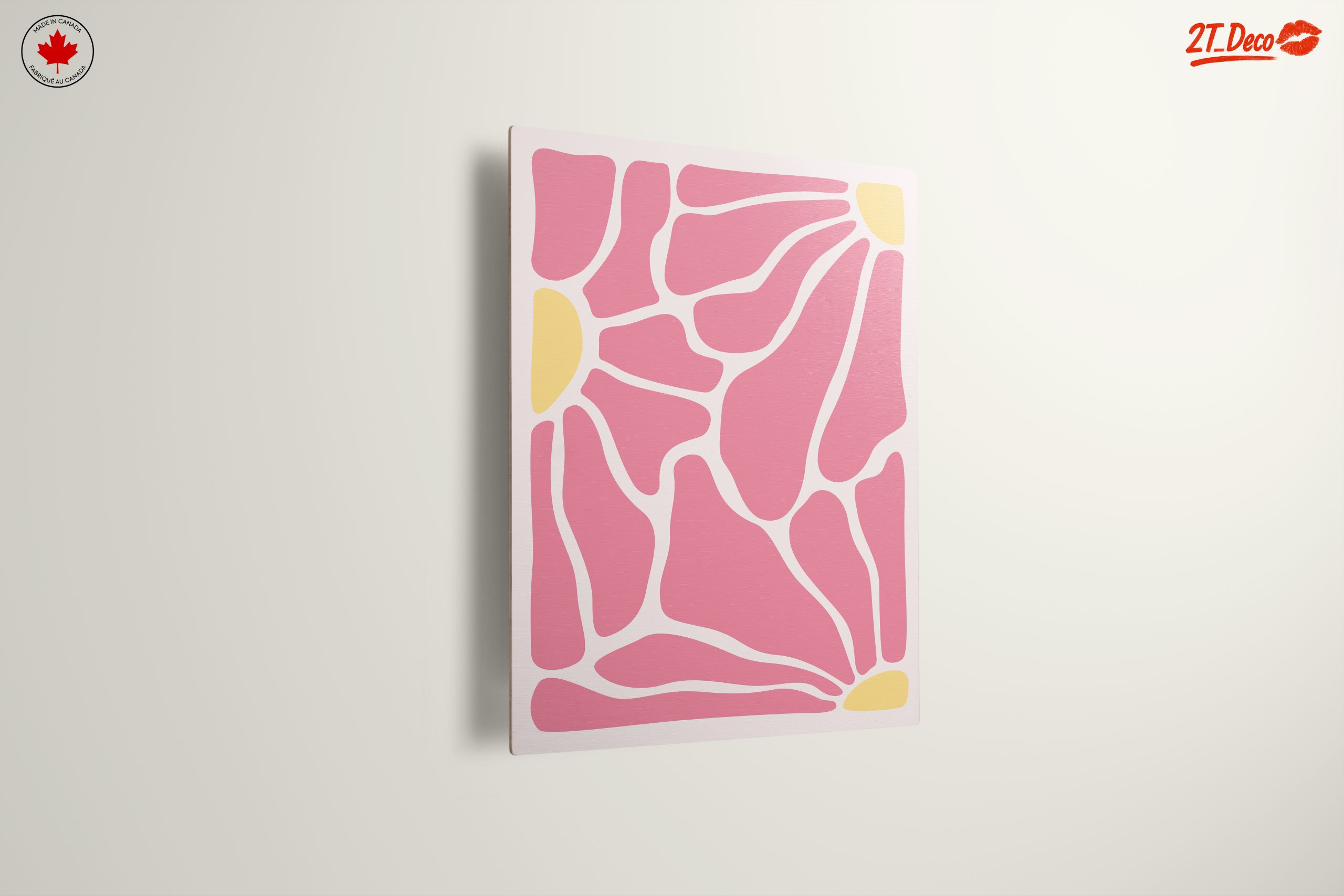 Vibrant Abstract Design in Soft Pink - Image 13