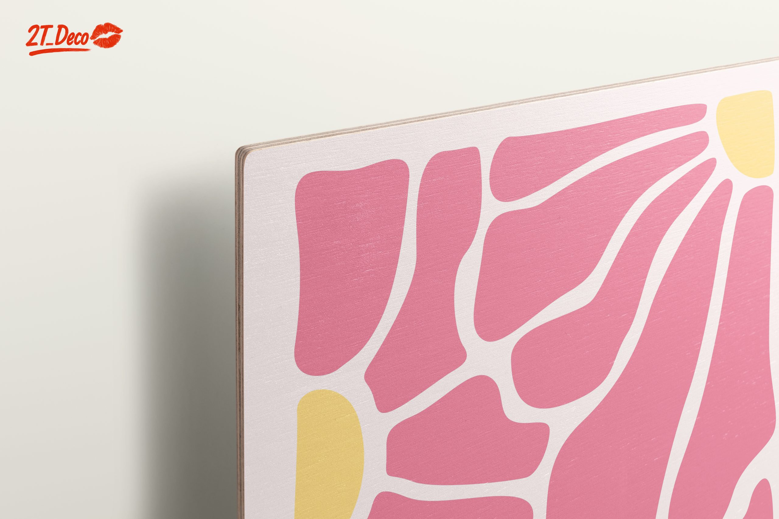Vibrant Abstract Design in Soft Pink - Image 15
