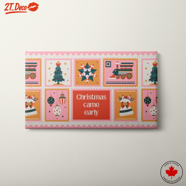 Festive Christmas Art with Colorful Decorations