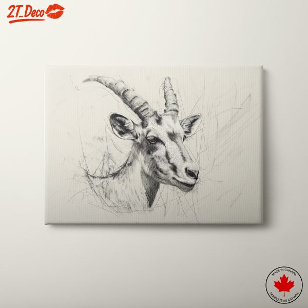 Beautiful Artistic Goat Illustration