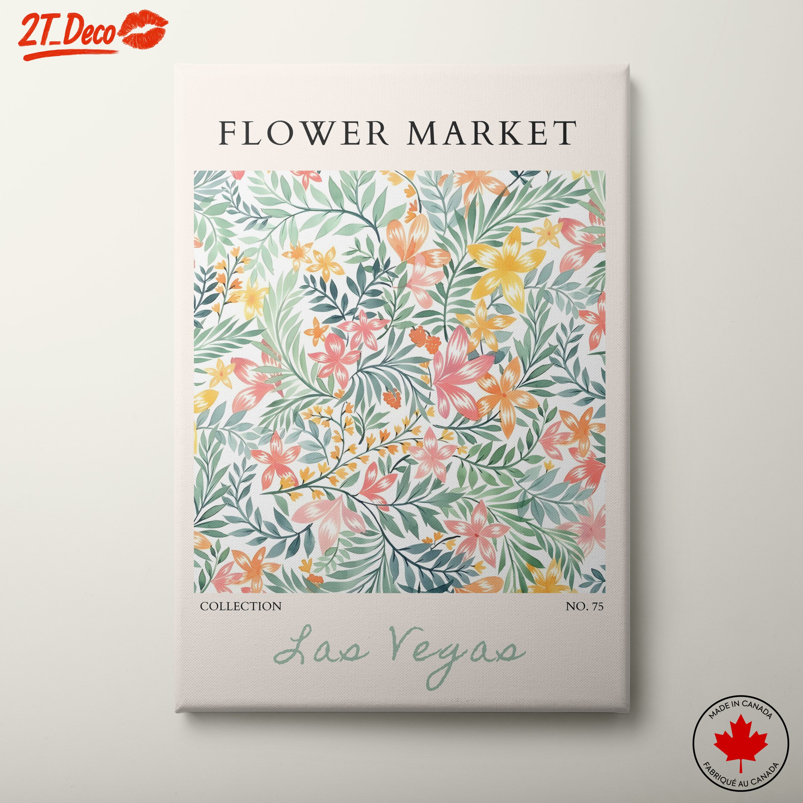 Vibrant Floral Design for Flower Market