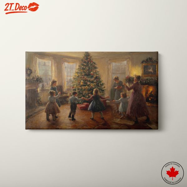 Family Gathering Around a Christmas Tree