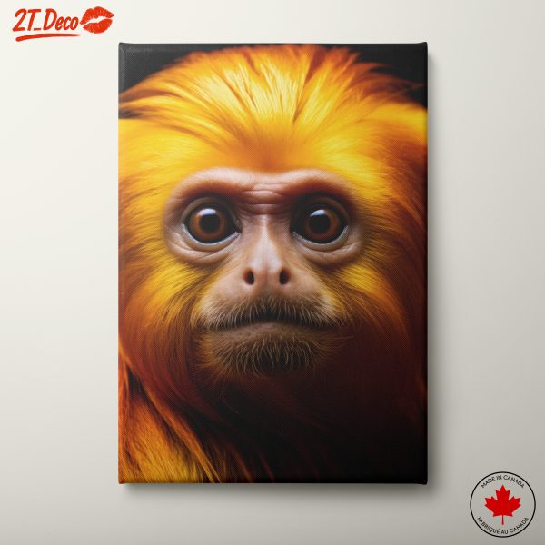 Vibrant Monkey Portrait Wall Art