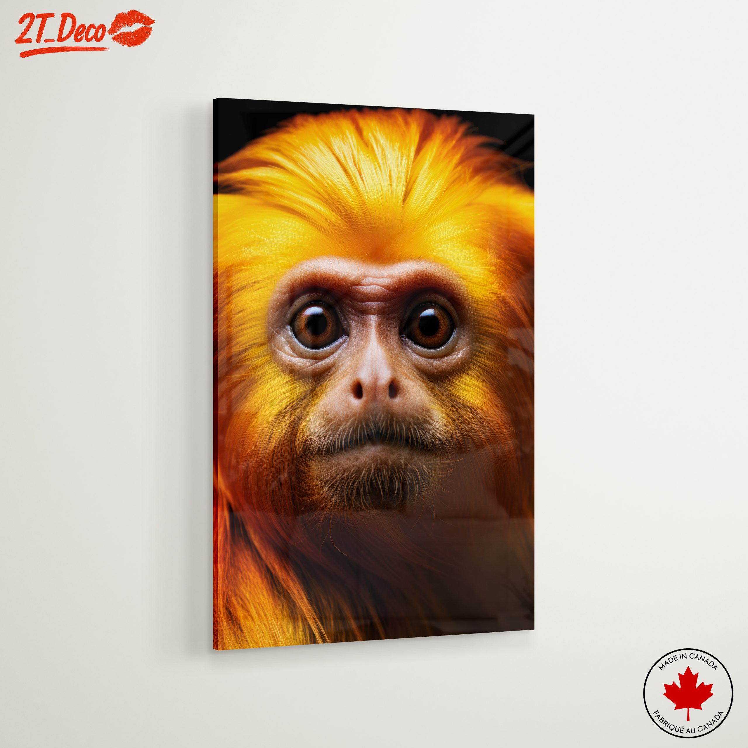 Vibrant Monkey Portrait Wall Art - Image 6
