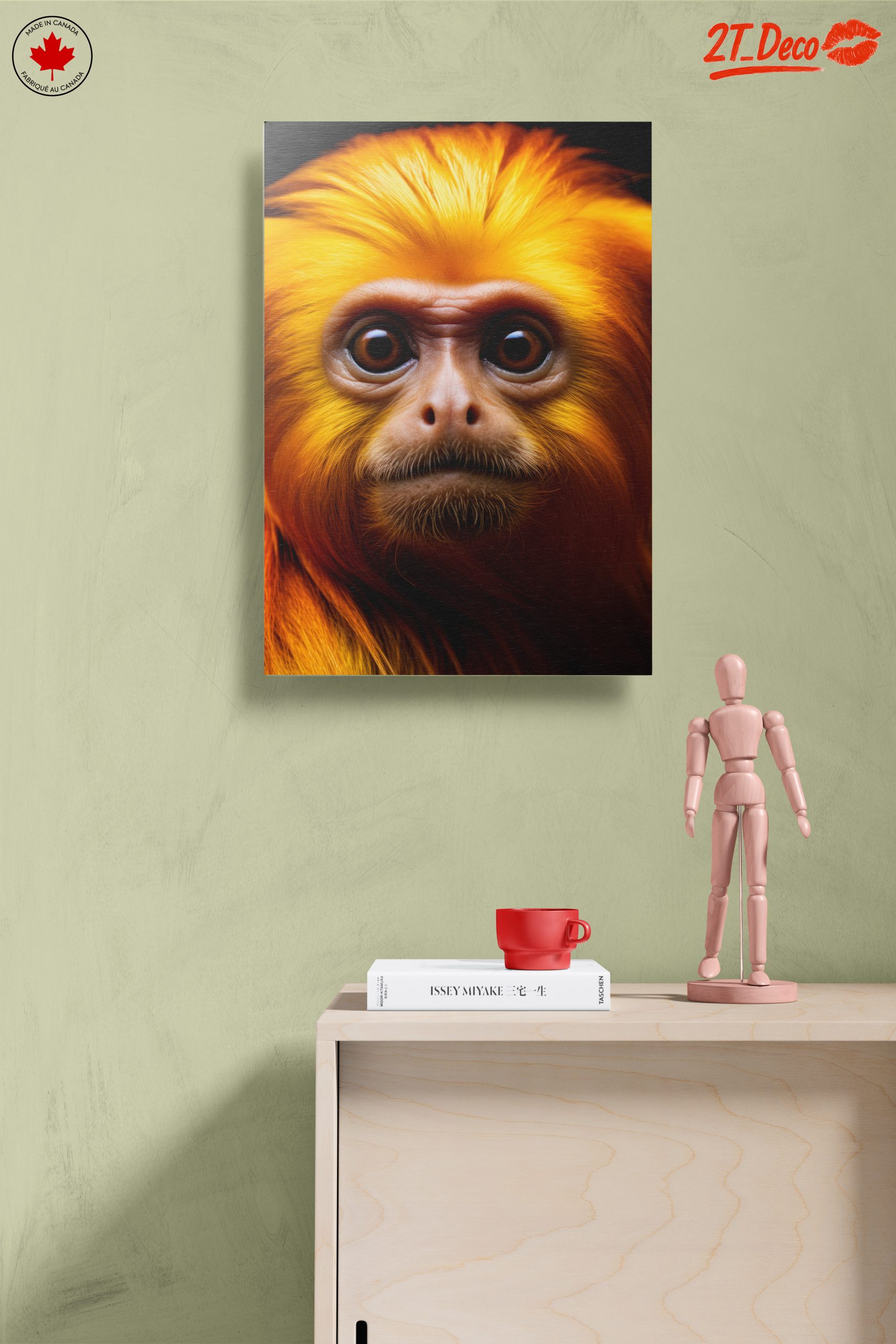 Vibrant Monkey Portrait Wall Art - Image 14