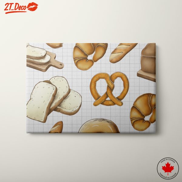 Creative Abstract Food Illustration Featuring Breads
