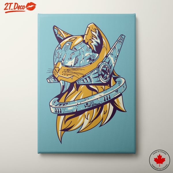 Futuristic Cat Illustration