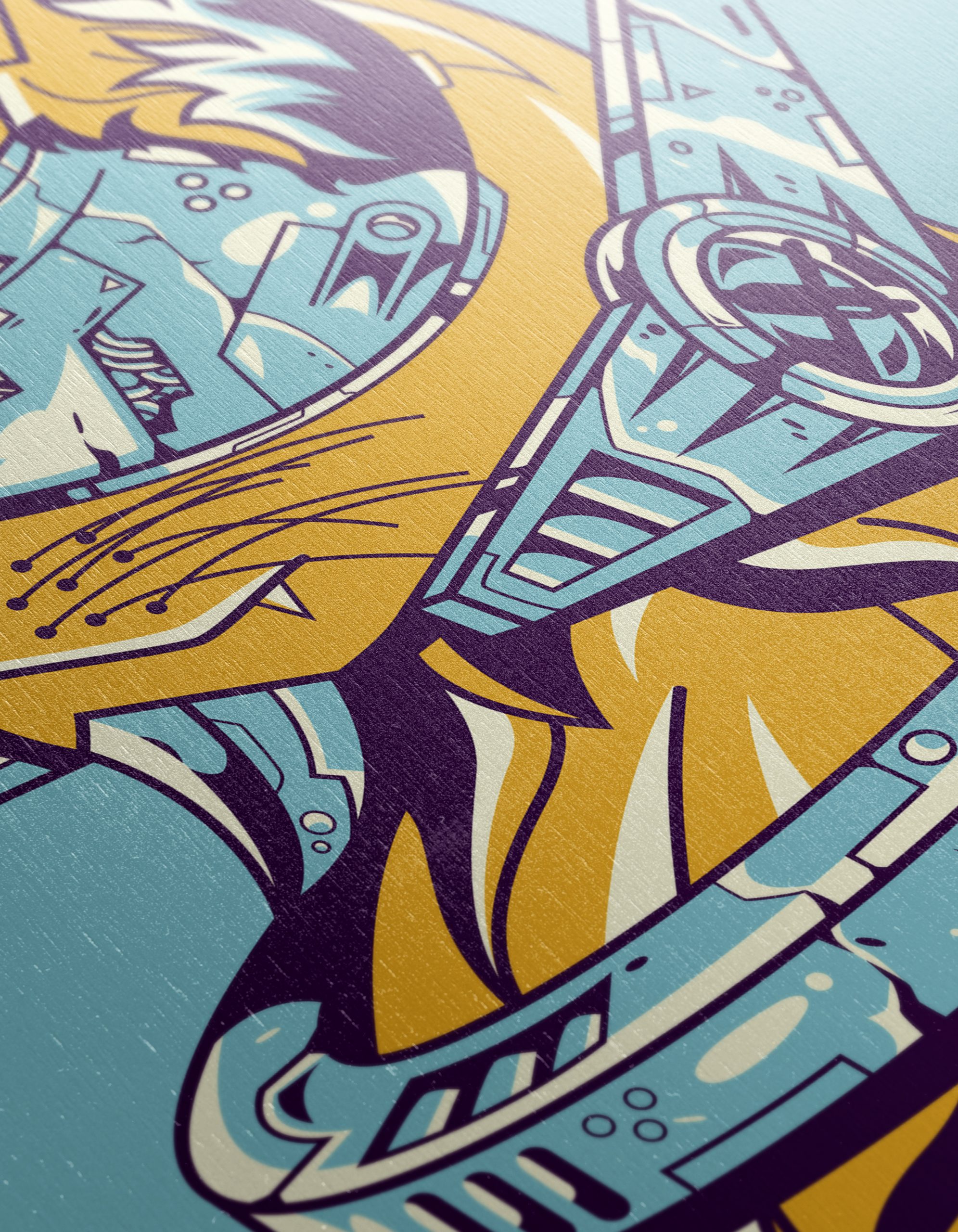 Futuristic Cat Illustration - Image 12