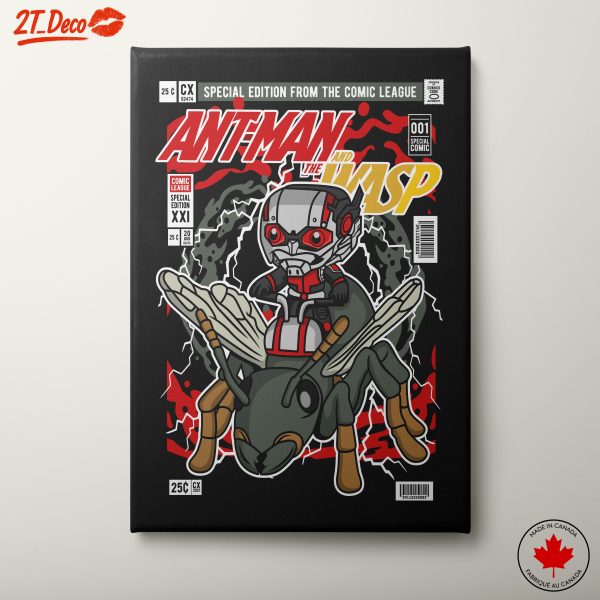 Ant-Man Riding a Bee Comic Art