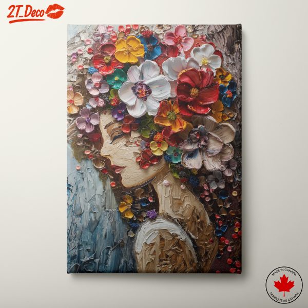 Floral Abstract Artwork in Vibrant Colors