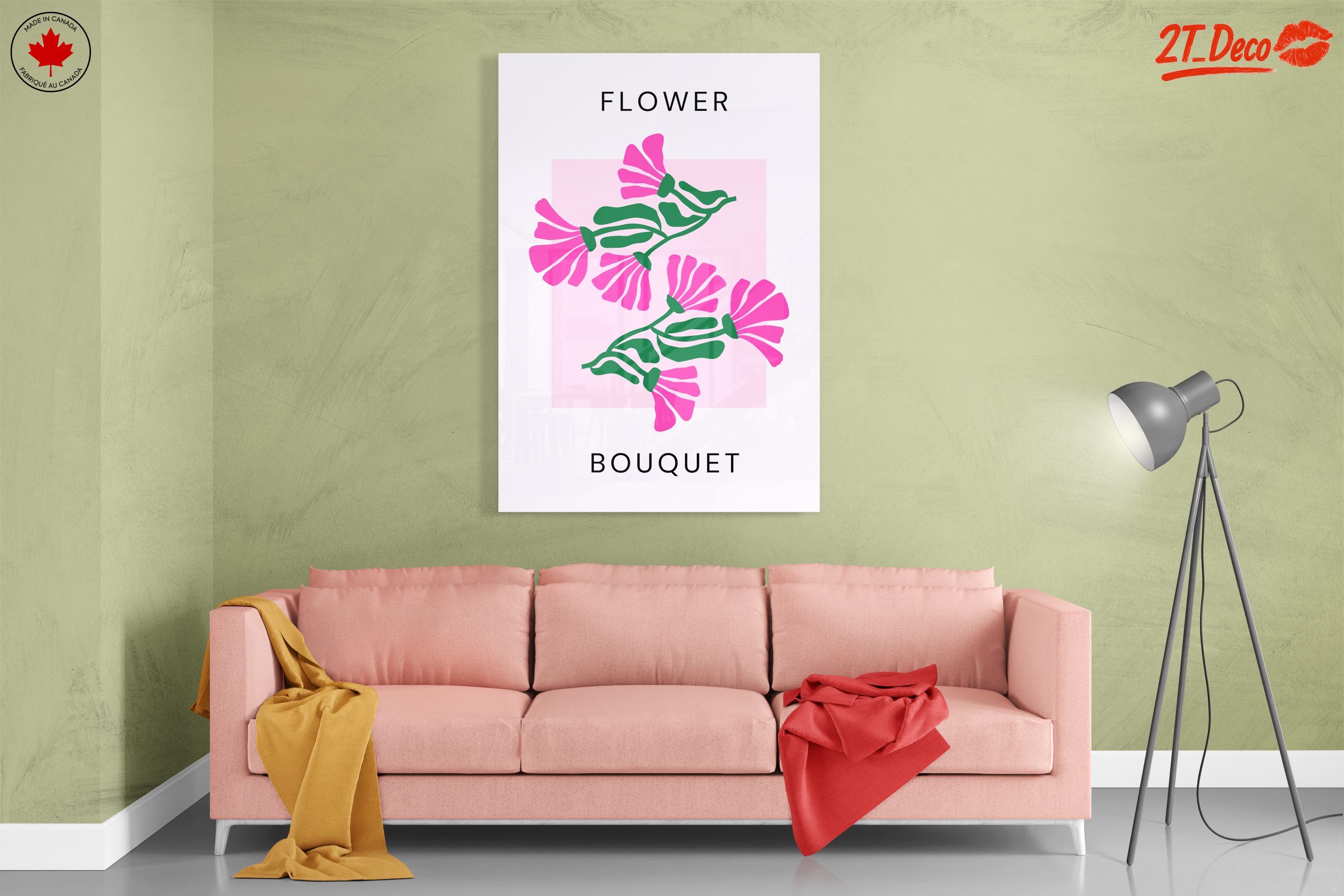Colorful Abstract Floral Bouquet Art - Image 7