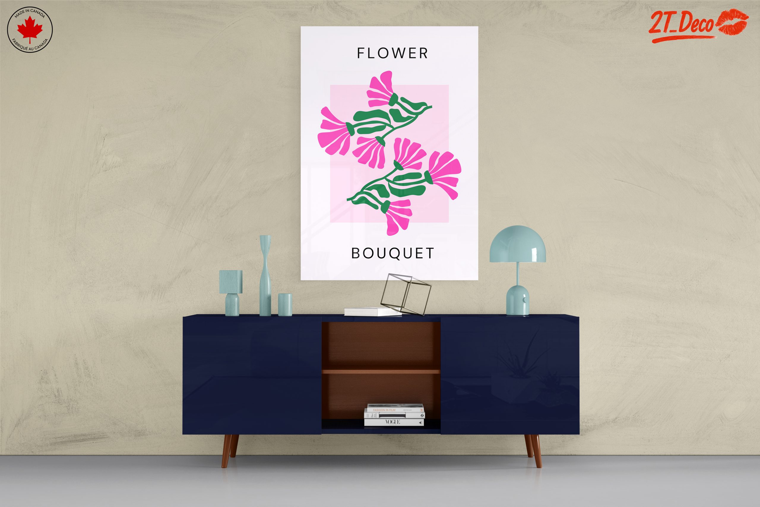 Colorful Abstract Floral Bouquet Art - Image 8