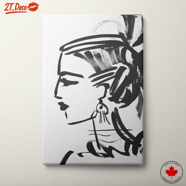 Stylized Female Portrait Art