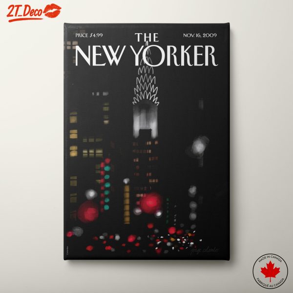 New Yorker Featuring City Nightscape