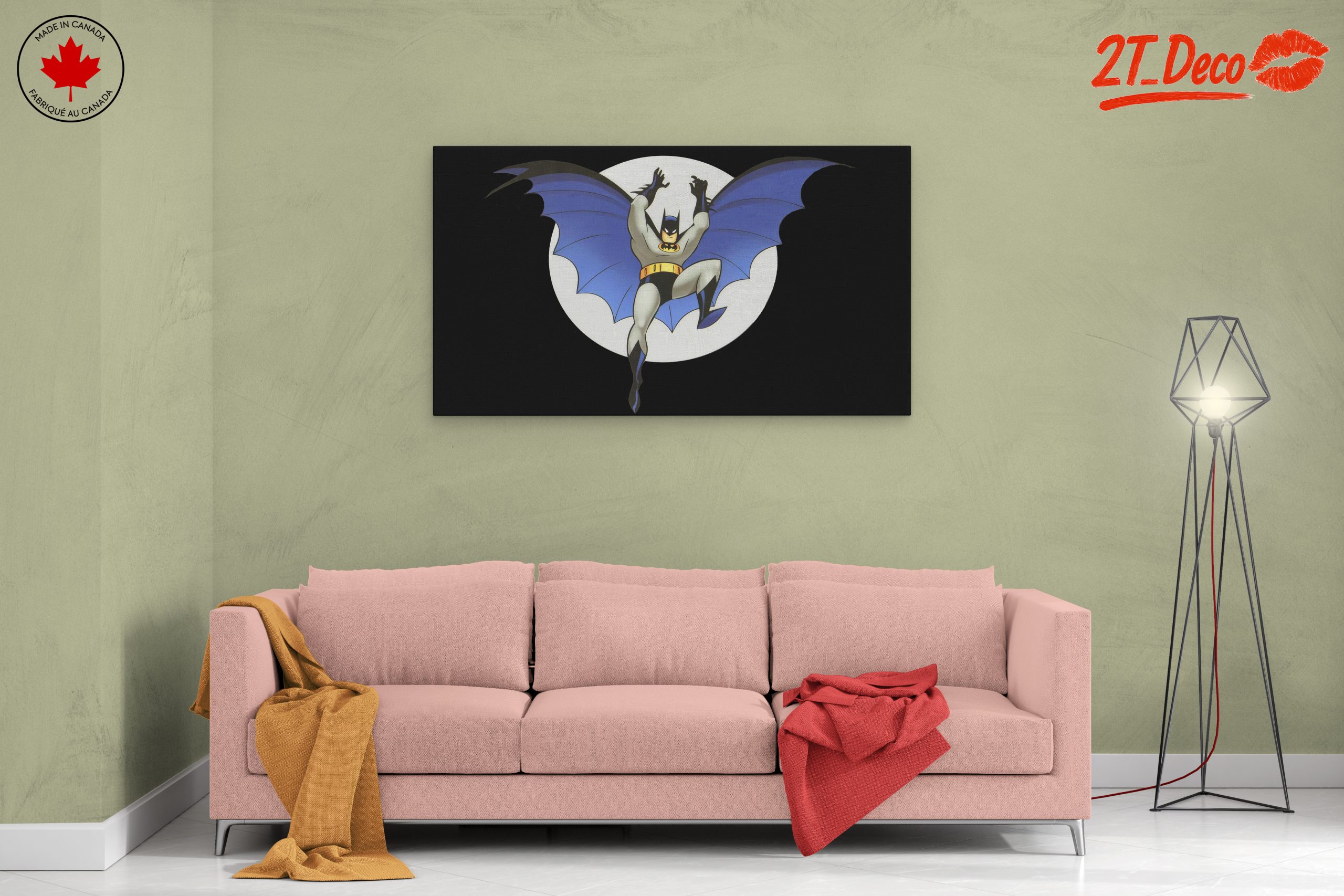 Batman in Action Against the Moon - Image 2