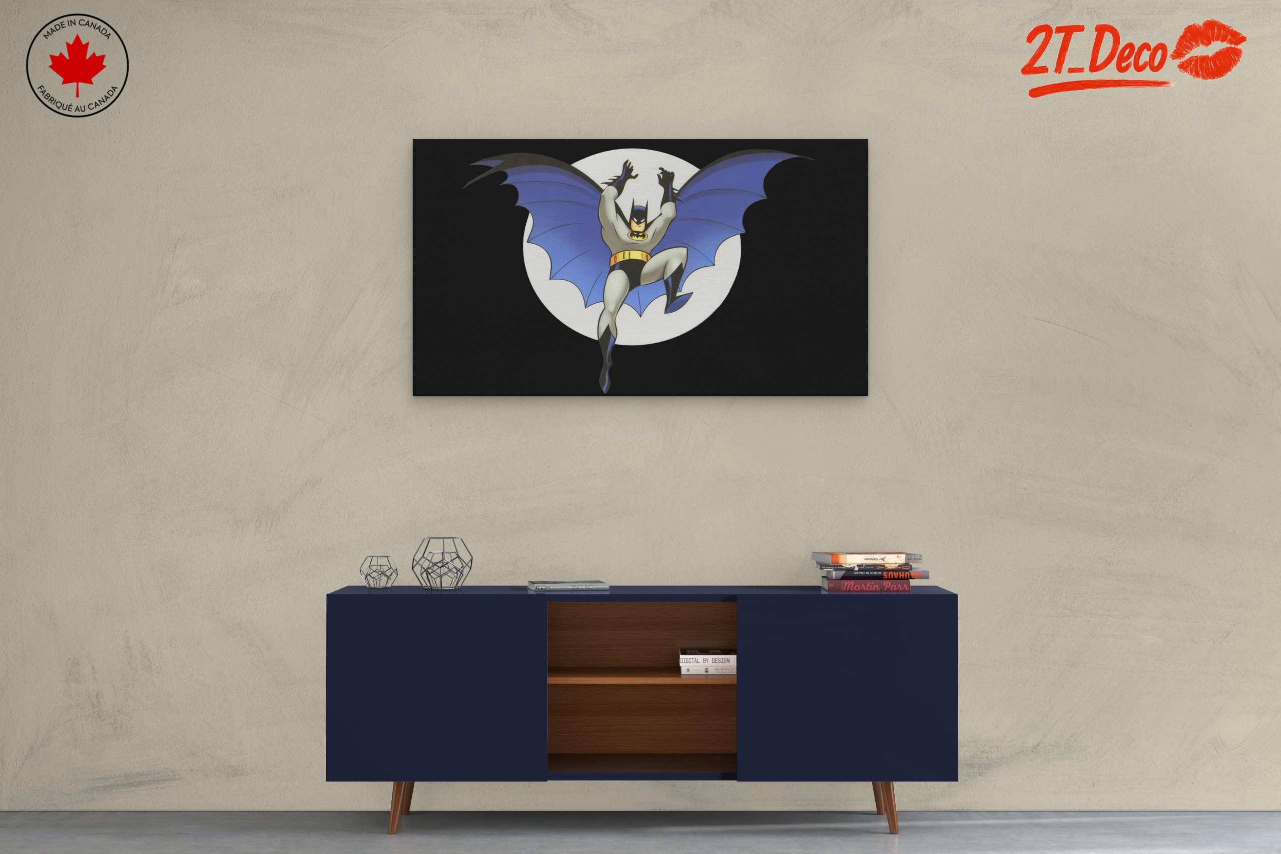 Batman in Action Against the Moon - Image 3
