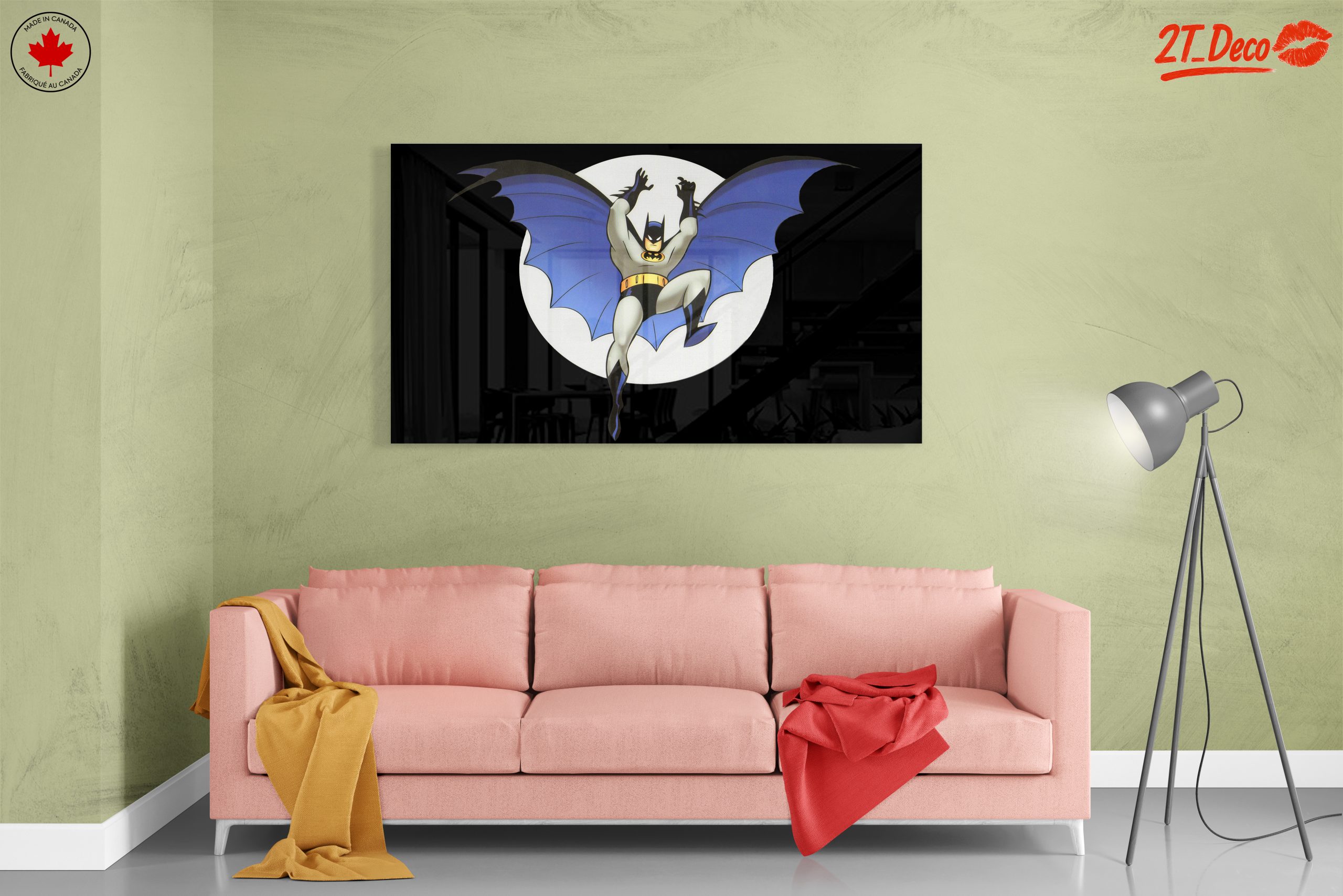 Batman in Action Against the Moon - Image 7