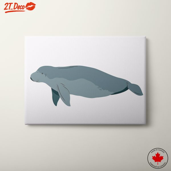 Stylized Manatee Art for Ocean Lovers