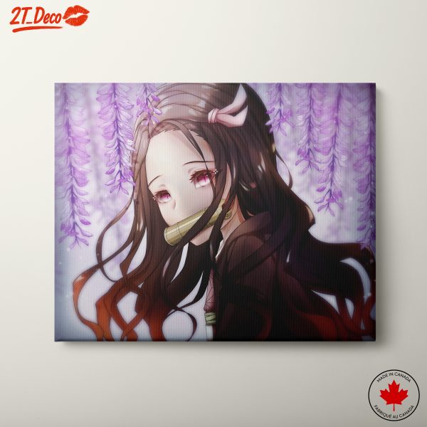 Anime Character from Demon Slayer in Wisteria