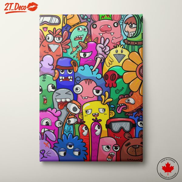 Vibrant Cartoon Characters Collection for Kids