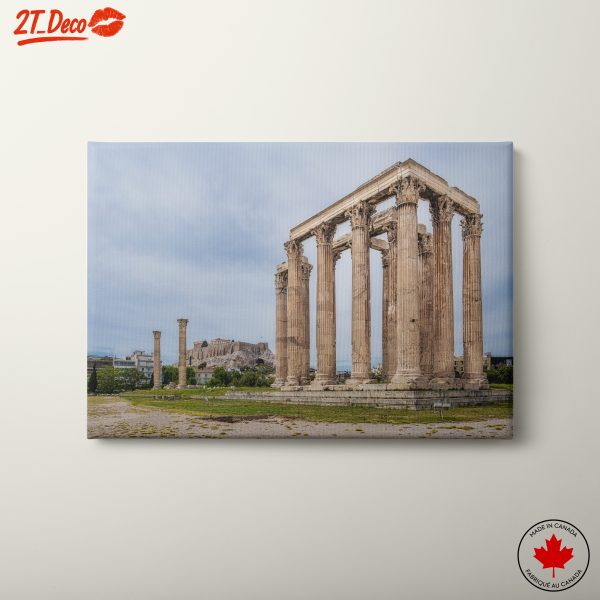 Ancient Temple in Urban Landscape