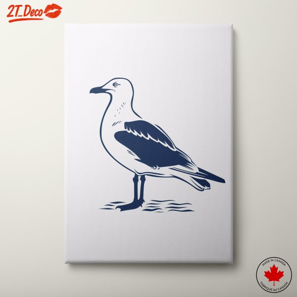 Stylized Blue Bird Artwork