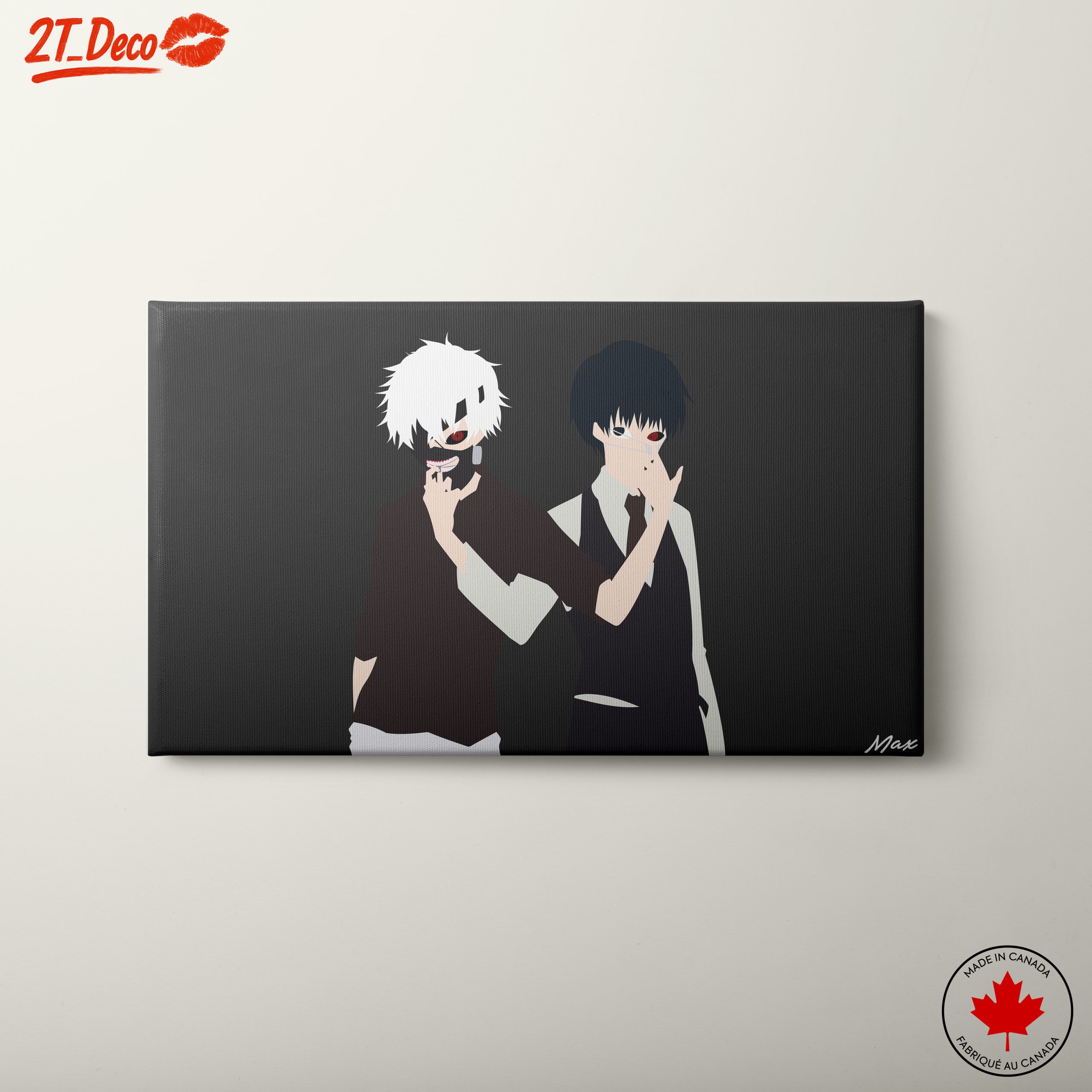 Tokyo Ghoul Character Art with Distinctive Styles