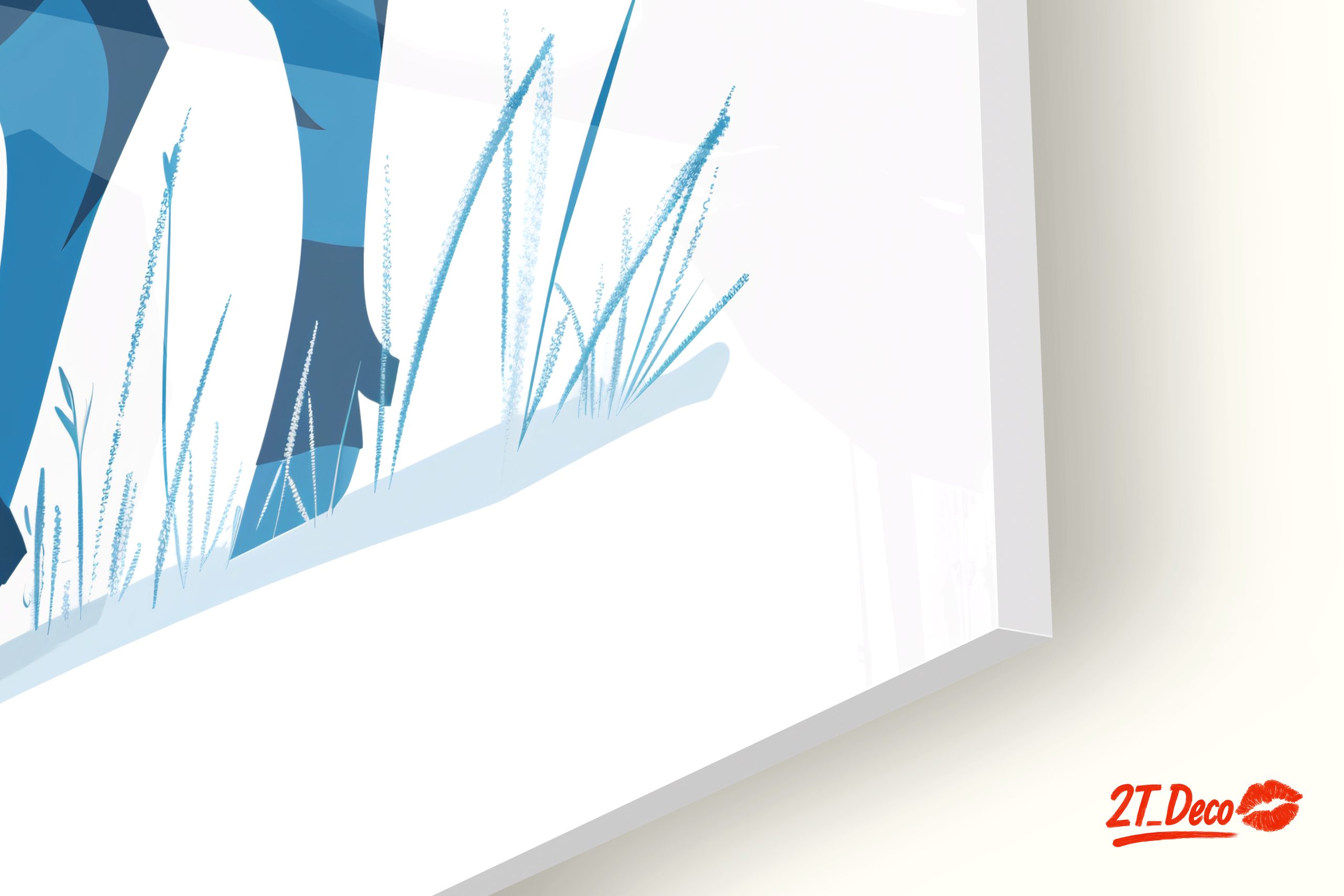 Stylized Blue Bison Artwork - Image 9