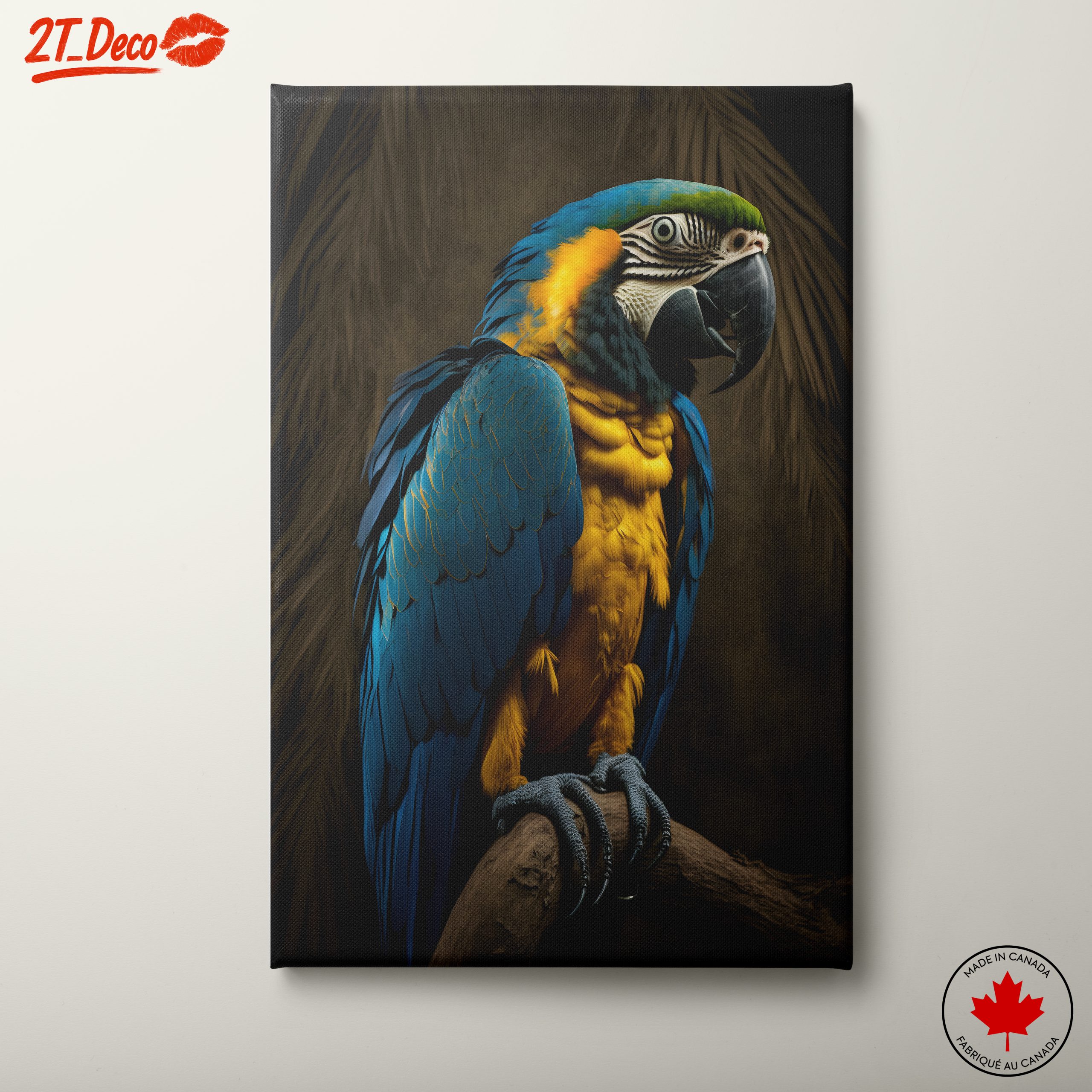 Stunning Macaw Parrot Wall Art