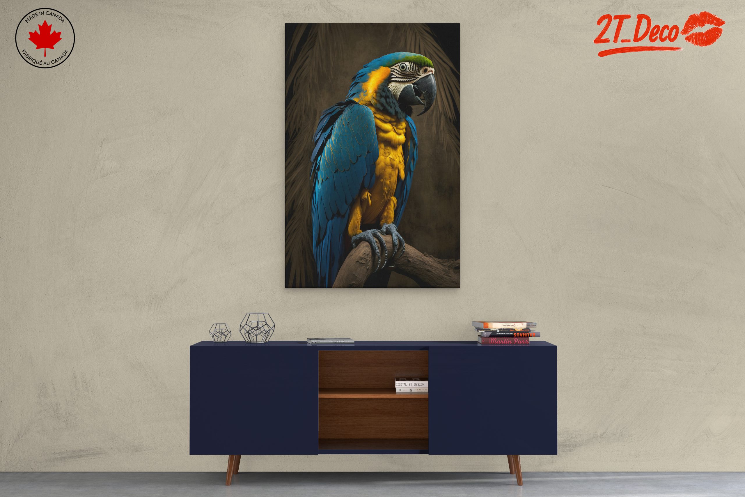 Stunning Macaw Parrot Wall Art - Image 3